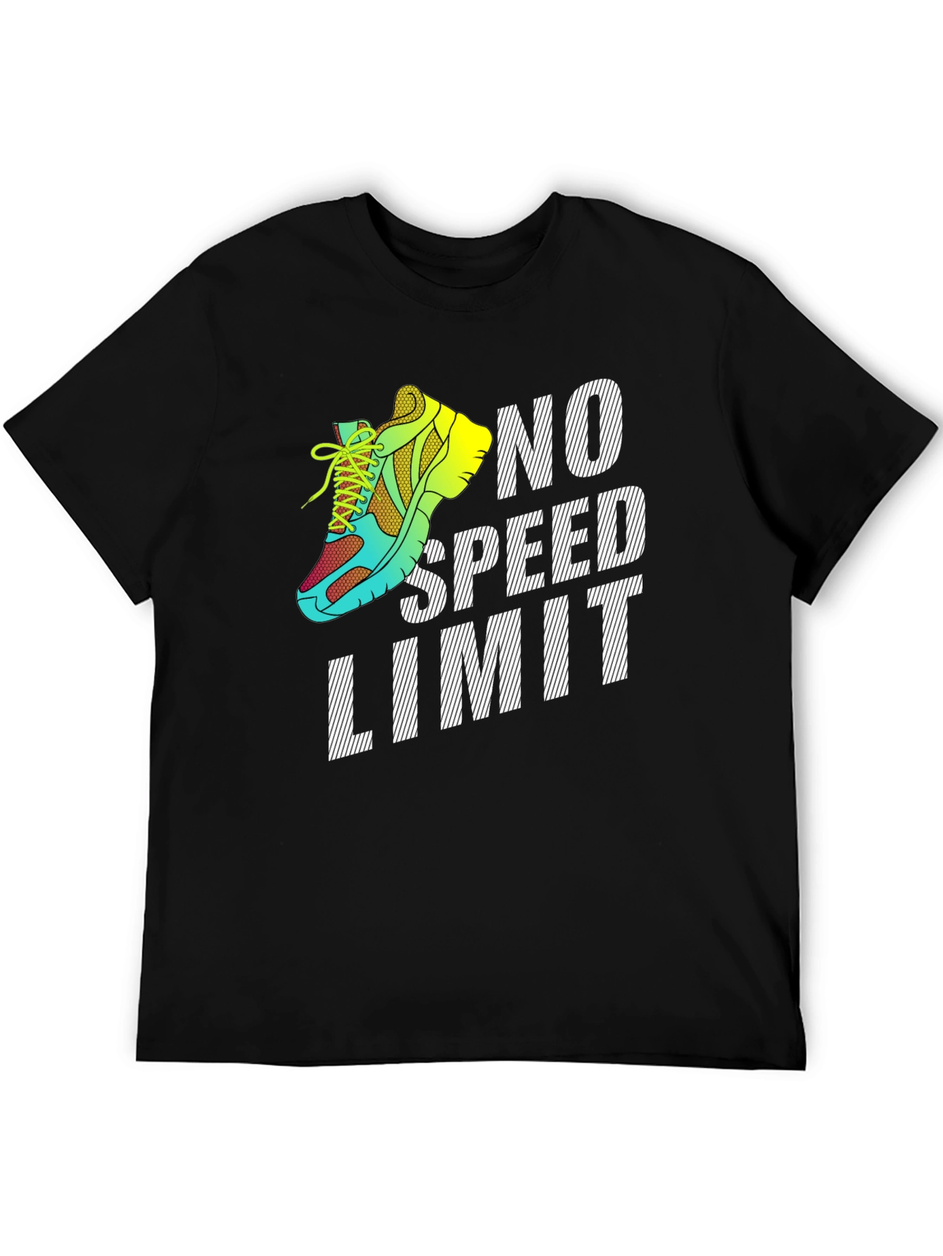 No Speed Limit Runner Graphic T-Shirt