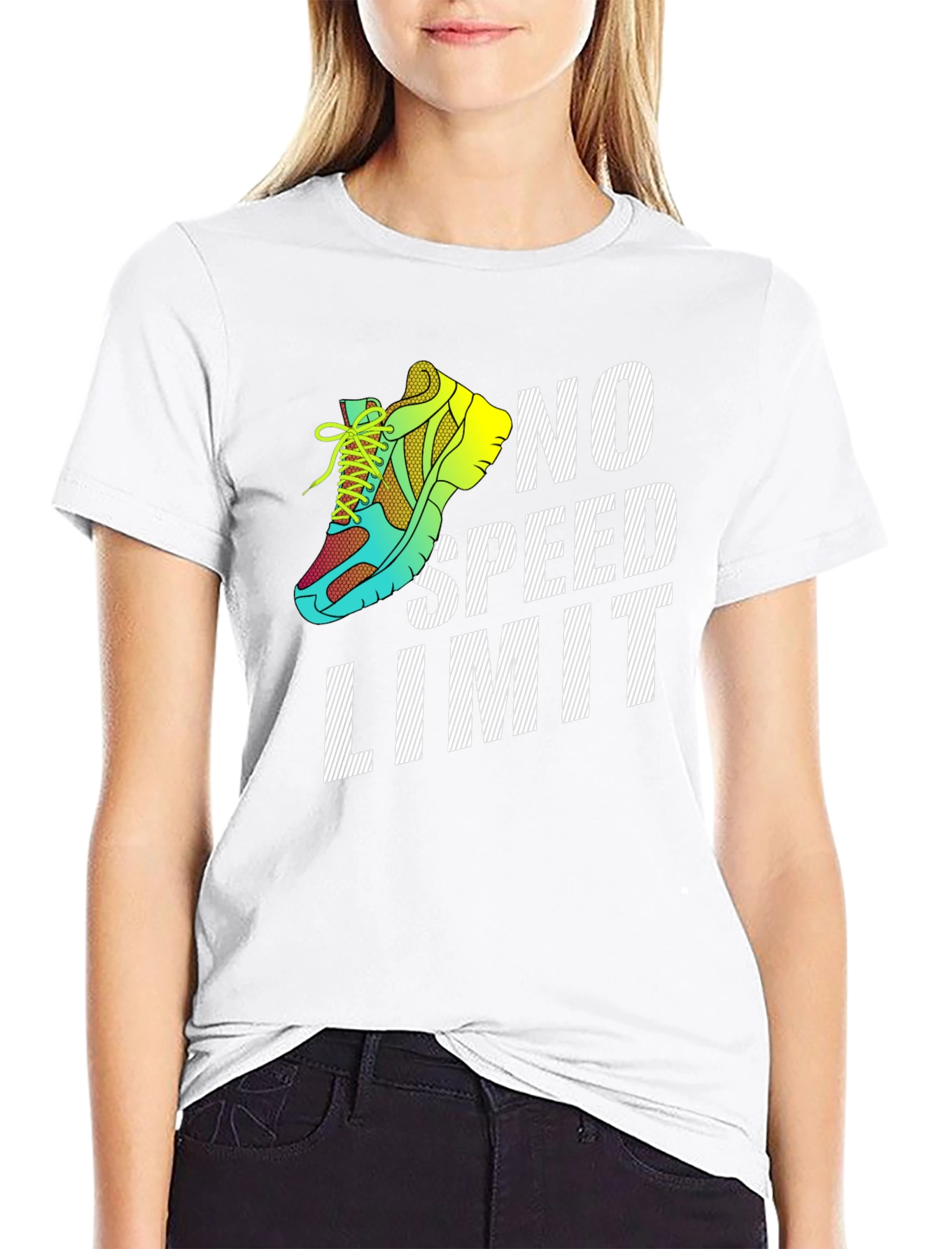 No Speed Limit Runner Graphic T-Shirt