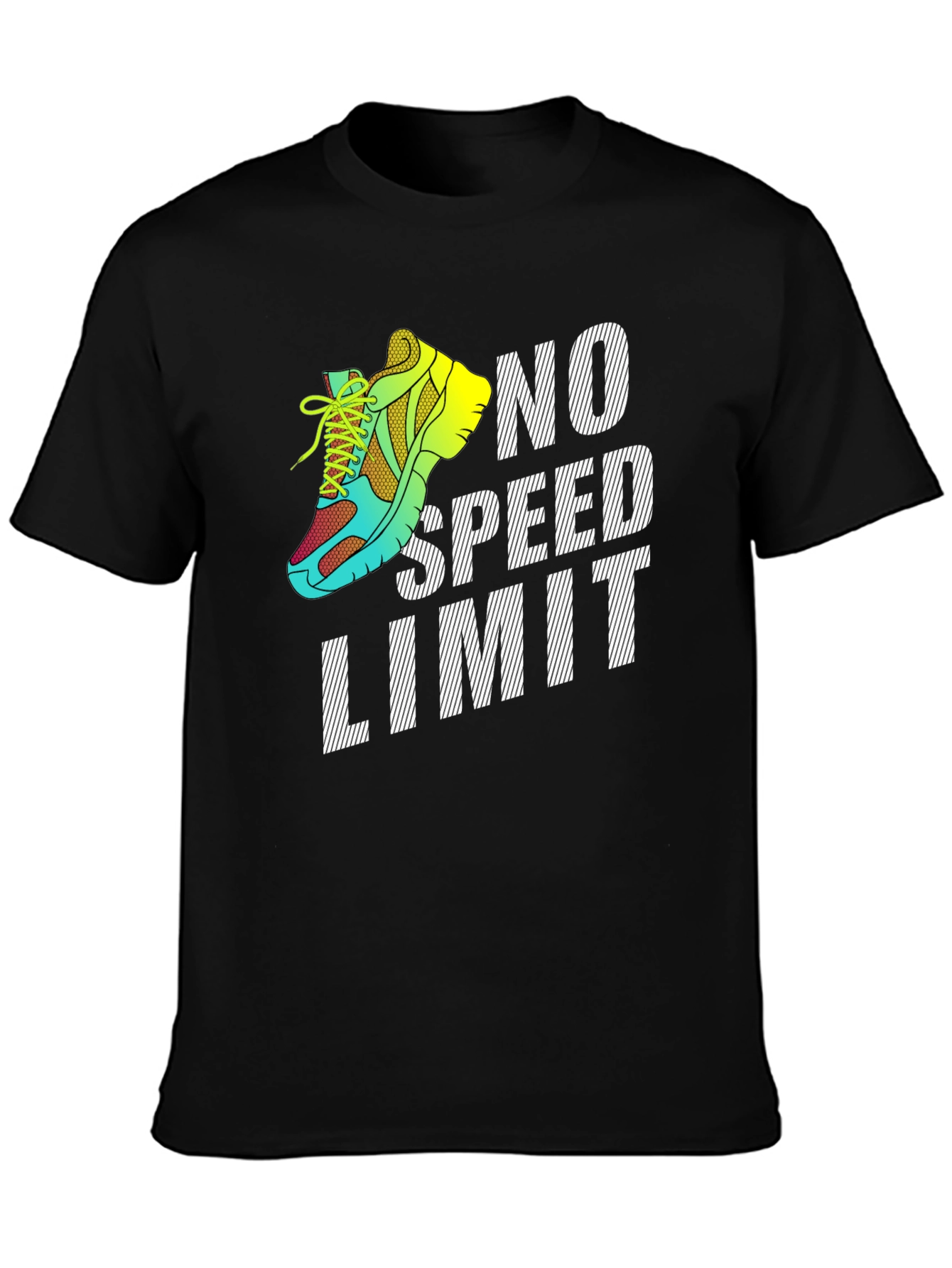 No Speed Limit Runner Graphic T-Shirt