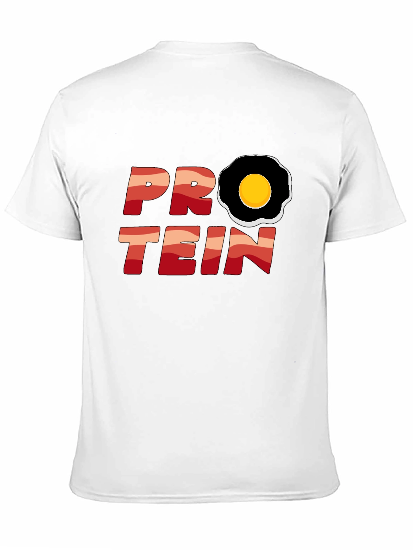 Protein T-Shirt - Egg Design Black