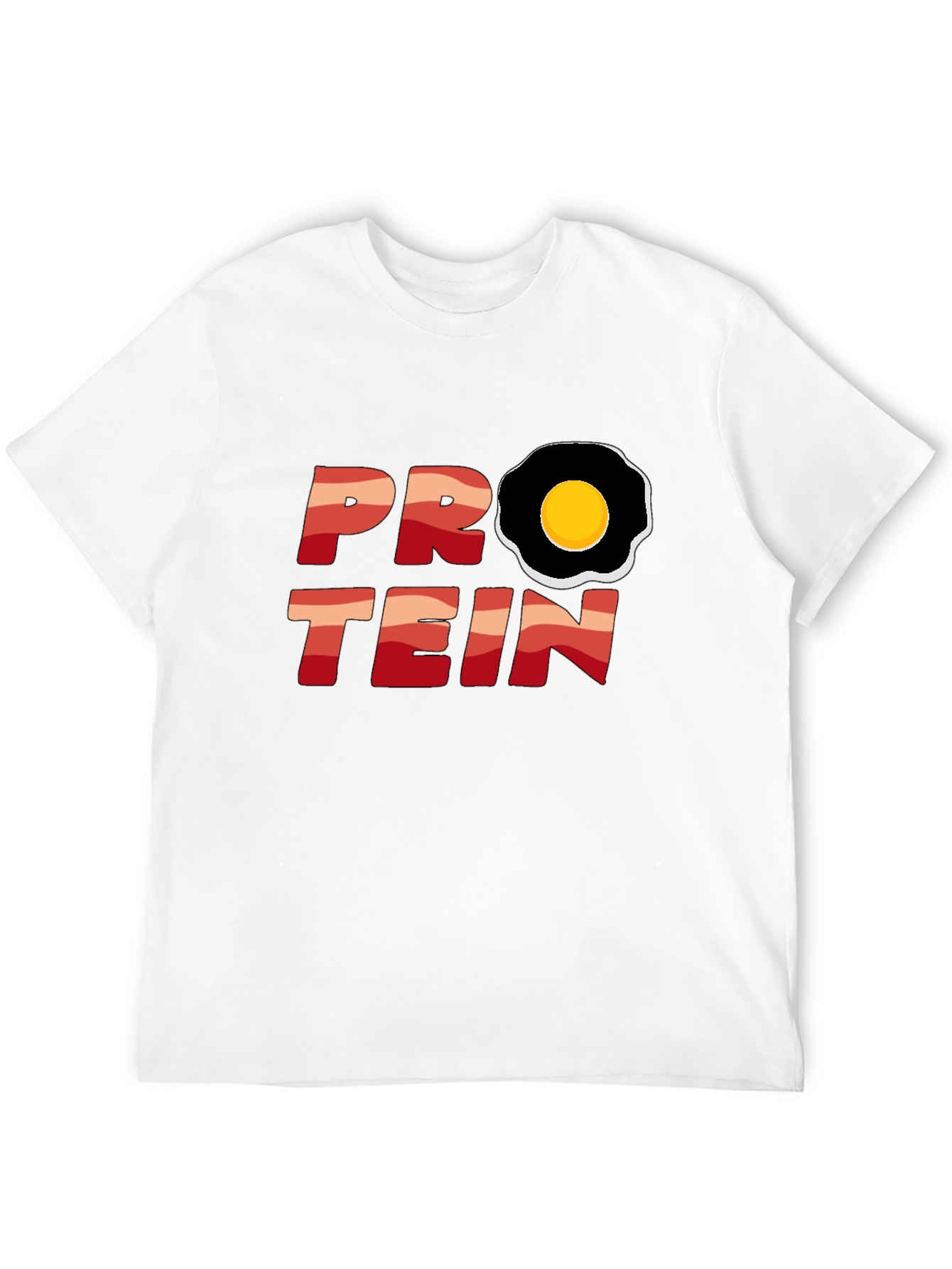 Protein T-Shirt - Egg Design Black