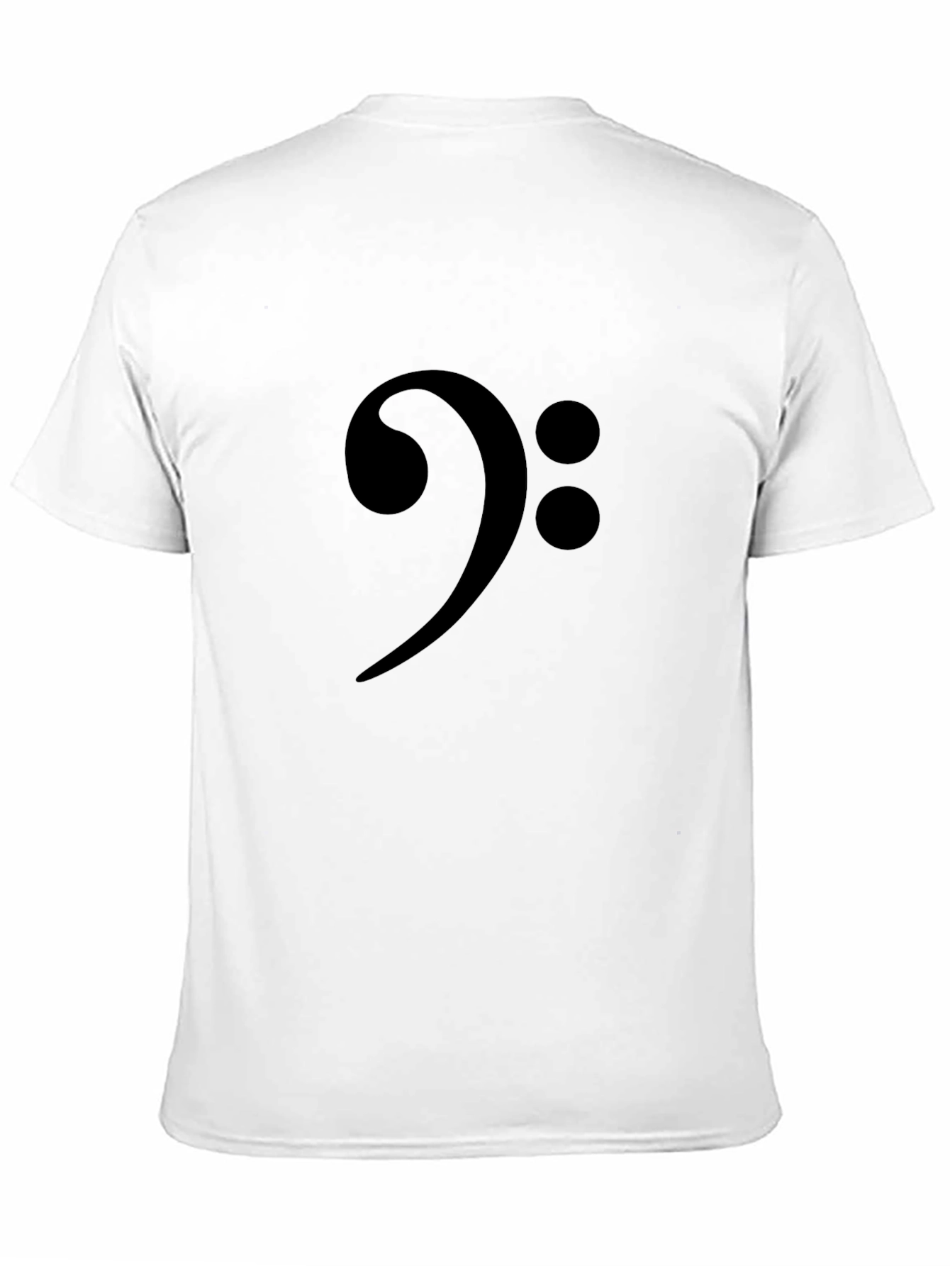 Bass Clef Black T-Shirt Music Note Tee