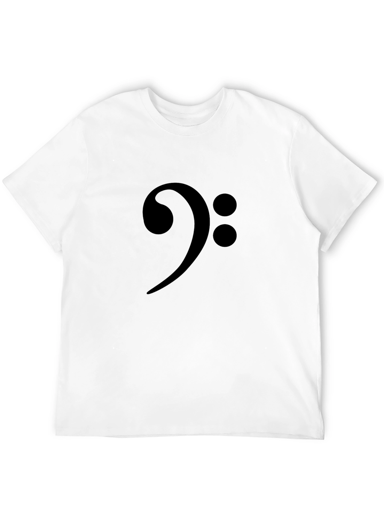 Bass Clef Black T-Shirt Music Note Tee