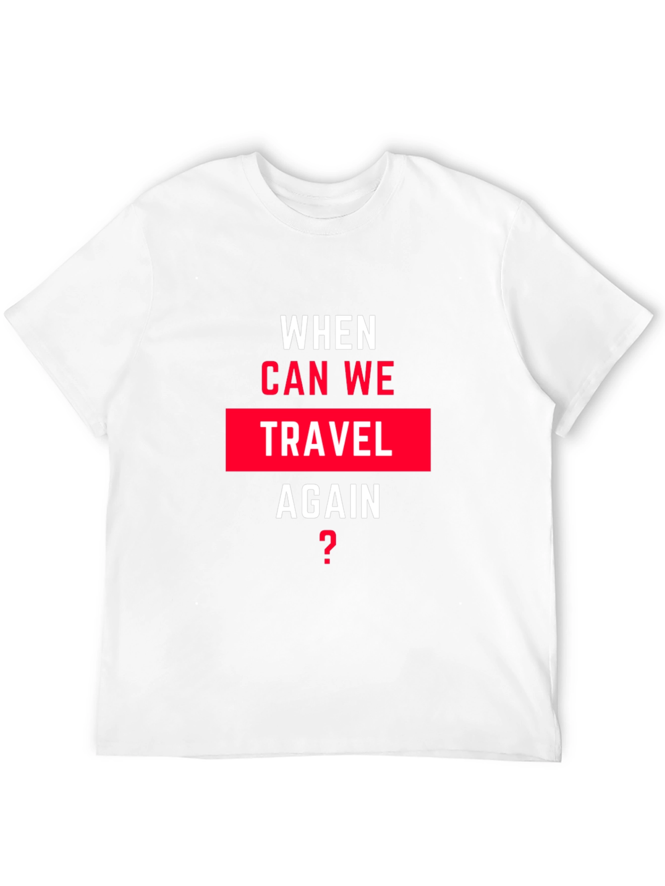 When Can We Travel Again Black Graphic Tee
