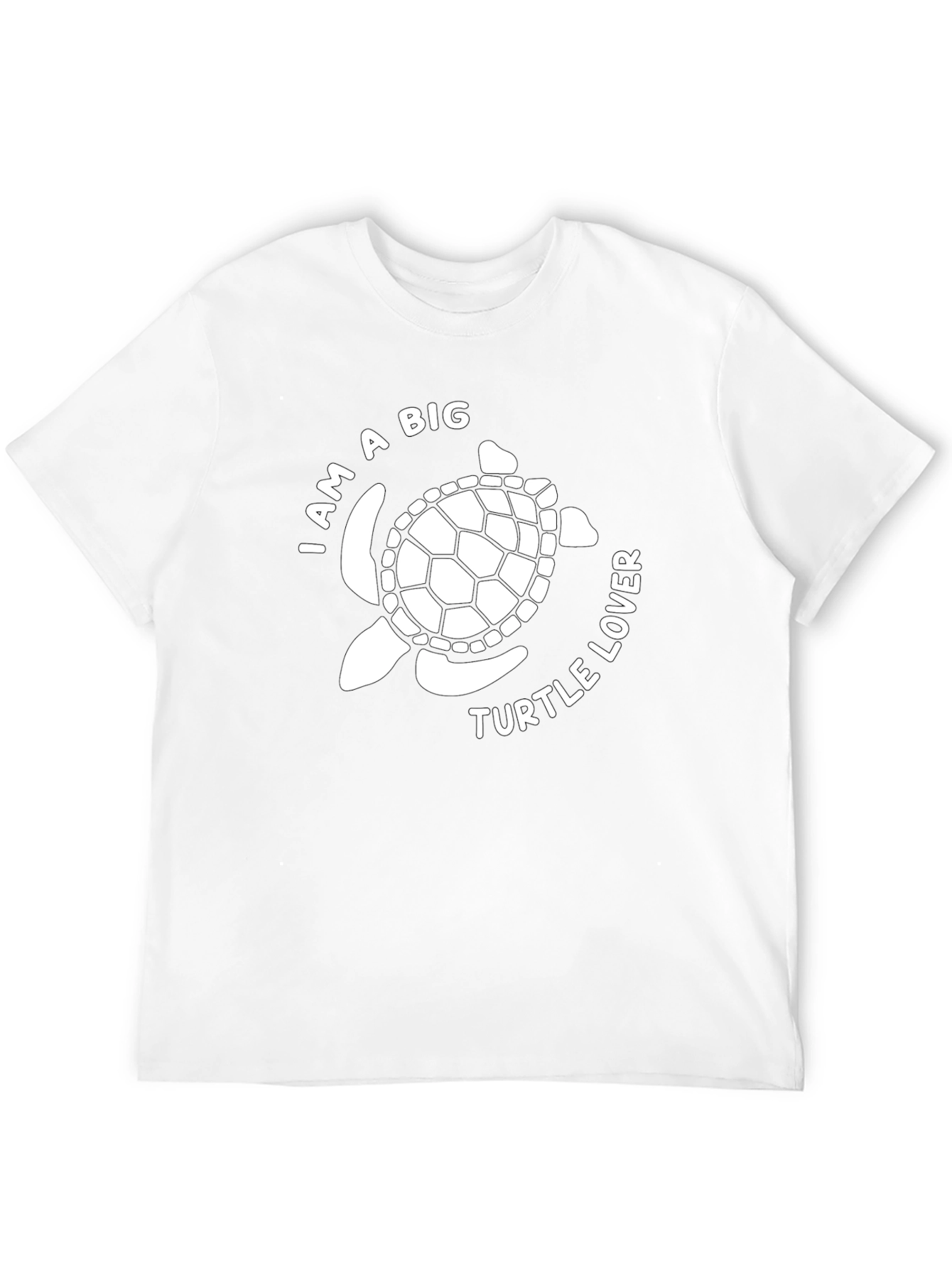 Turtle Lover Graphic Tee - Black Cotton Casual Shirt