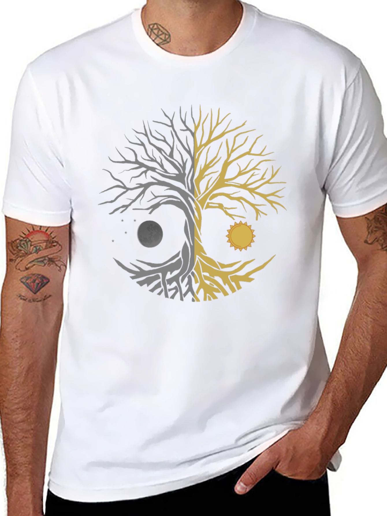 Yin Yang Tree of Life Graphic Tee