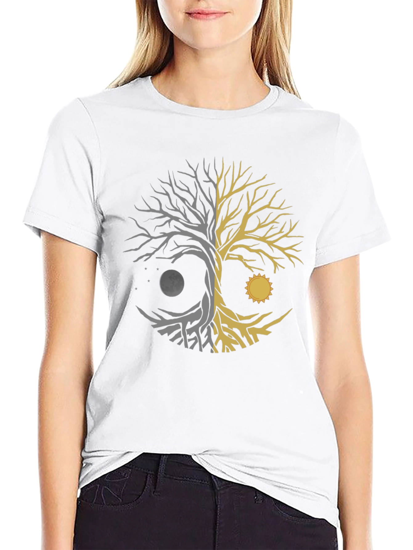 Yin Yang Tree of Life Graphic Tee