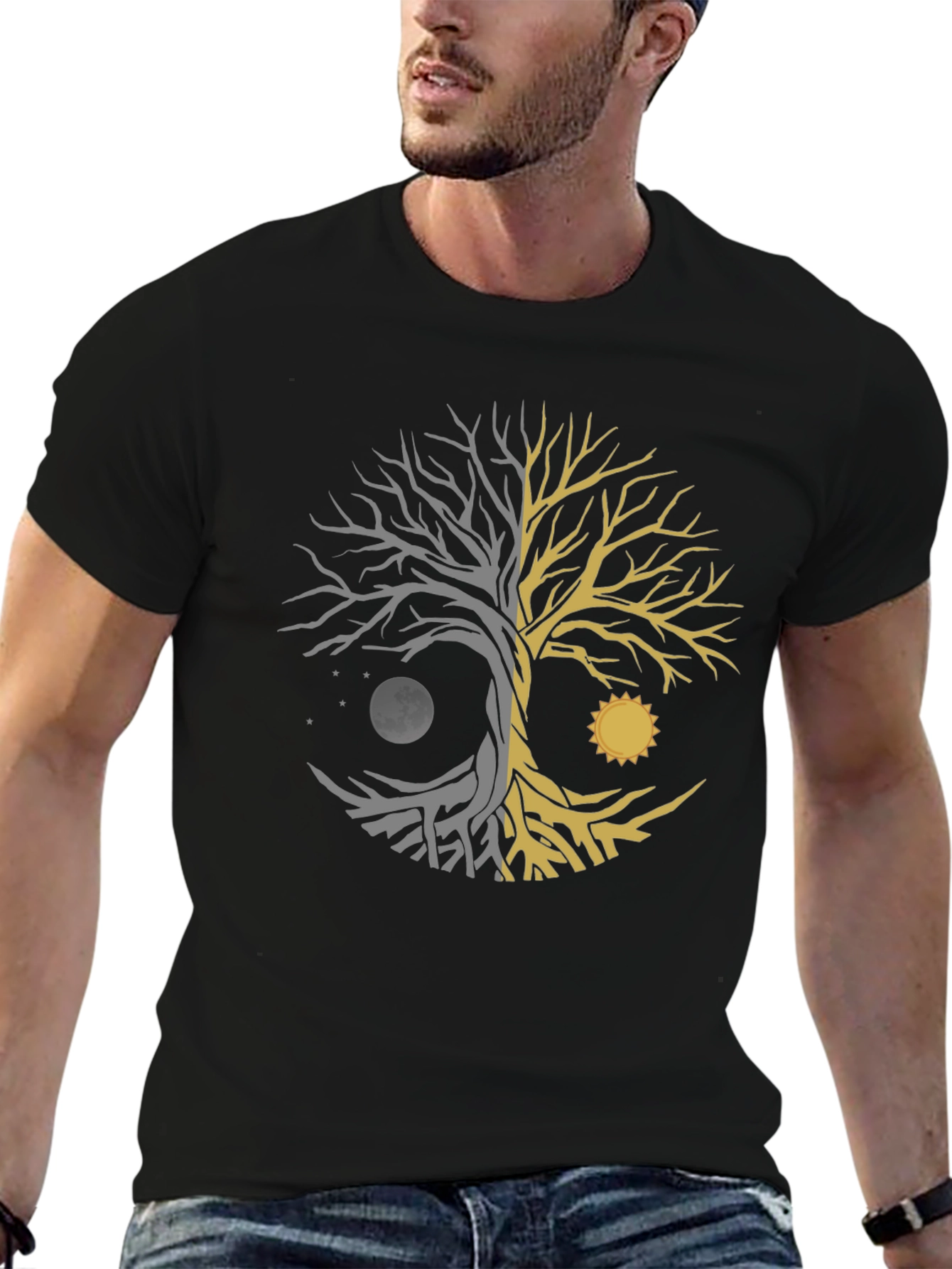 Yin Yang Tree of Life Graphic Tee