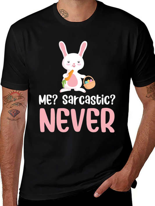 Sarcastic Bunny Graphic T-Shirt - Cute Easter Tee