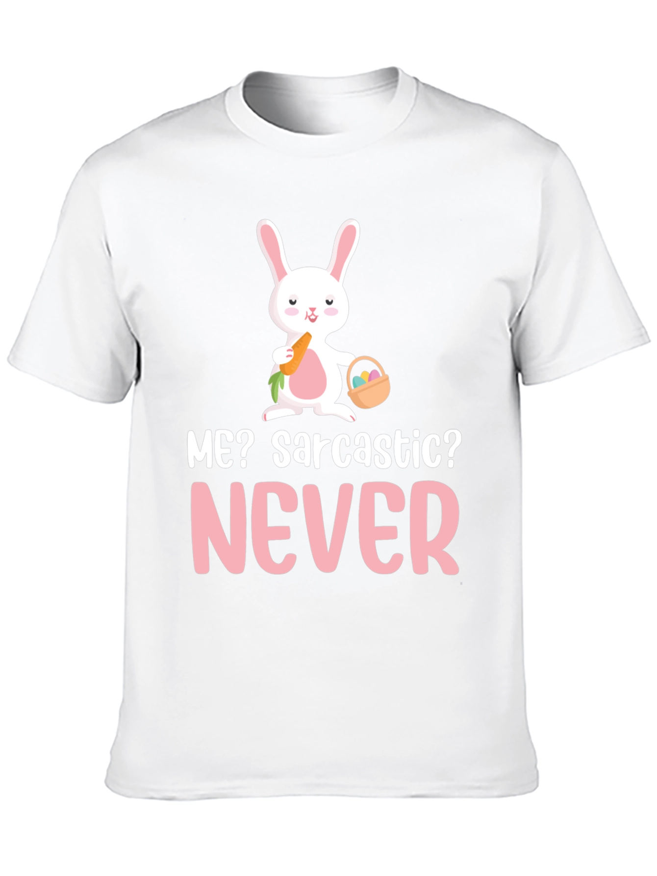 Sarcastic Bunny Graphic T-Shirt - Cute Easter Tee