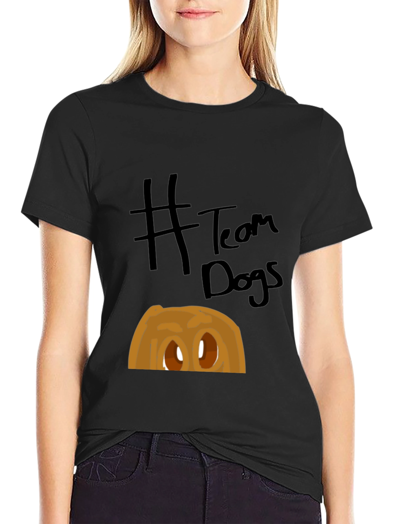 Team Dogs Graphic Tee - Black