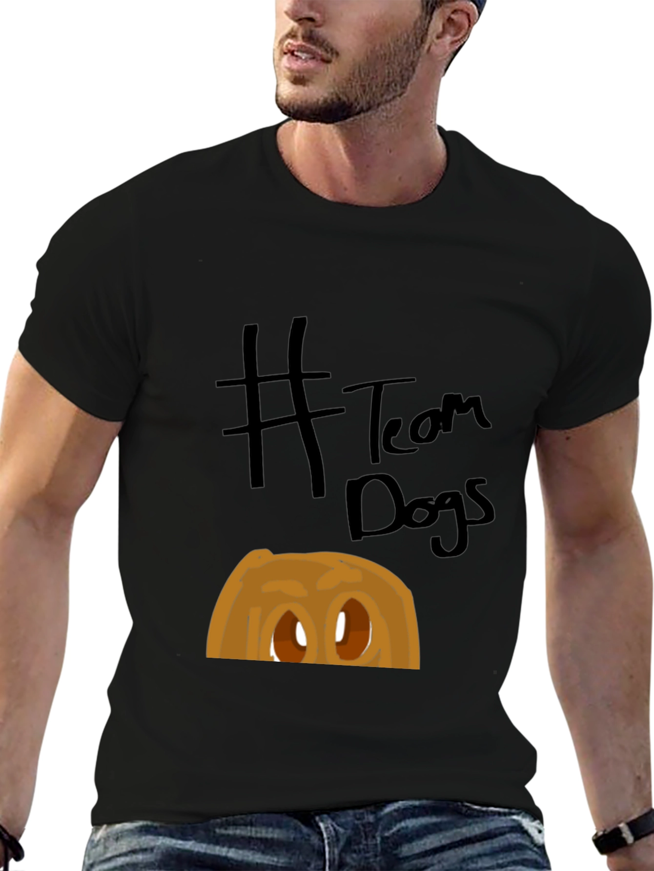 Team Dogs Graphic Tee - Black