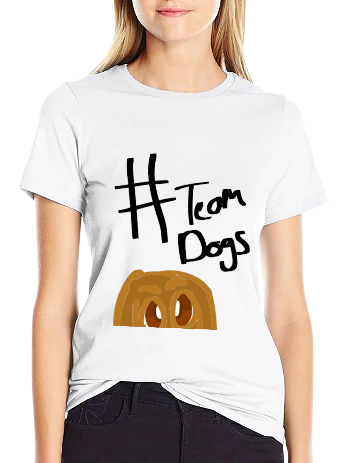 Team Dogs Graphic Tee - Black