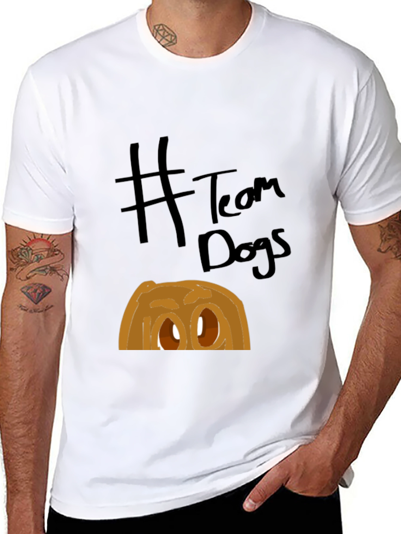 Team Dogs Graphic Tee - Black