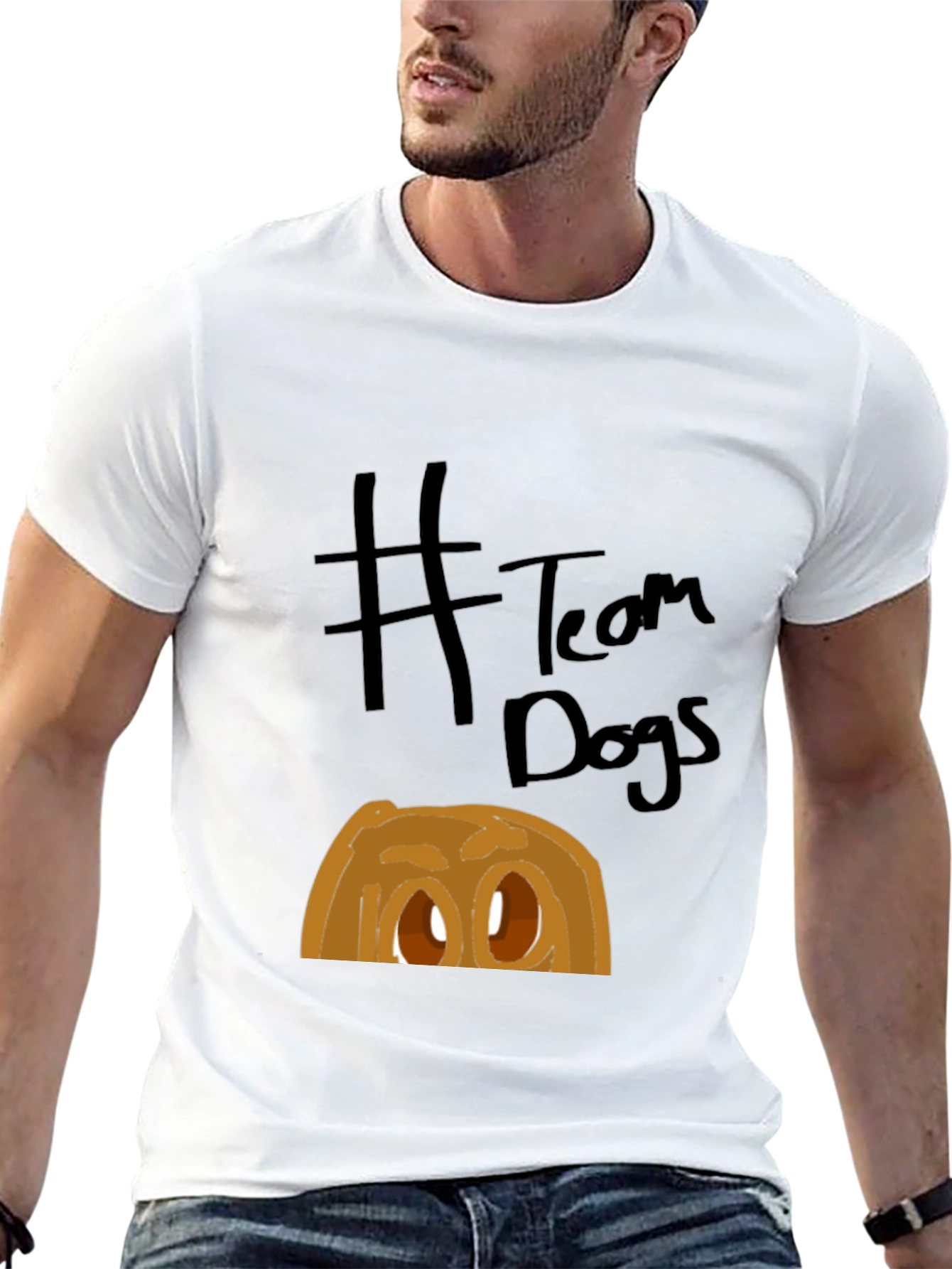 Team Dogs Graphic Tee - Black