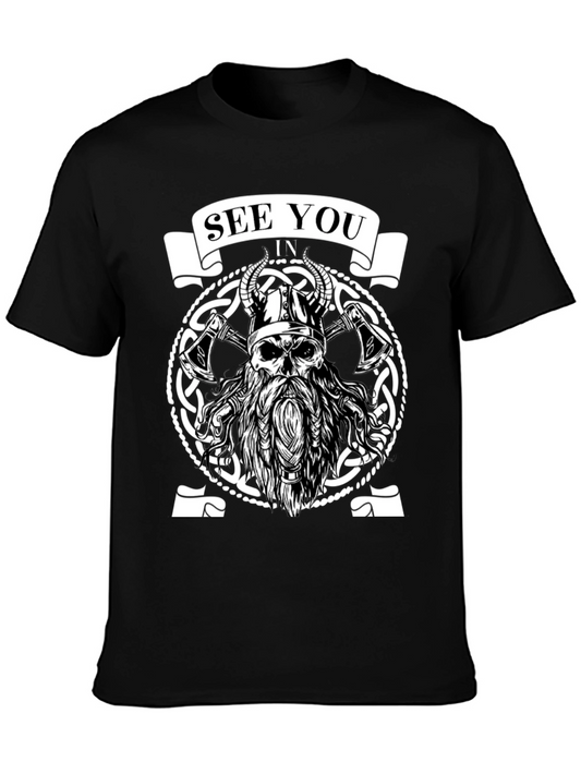 Viking Skull T-Shirt | See You In Valhalla