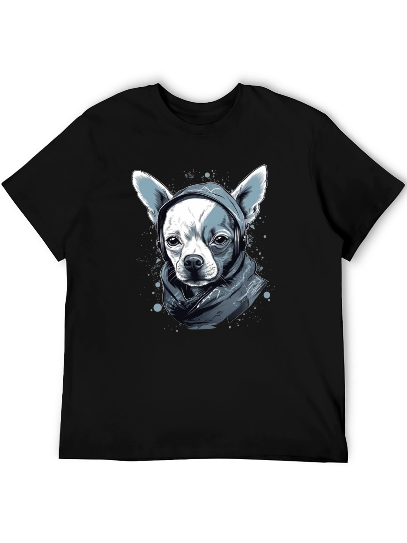 Dog with Headphones Graphic Tee