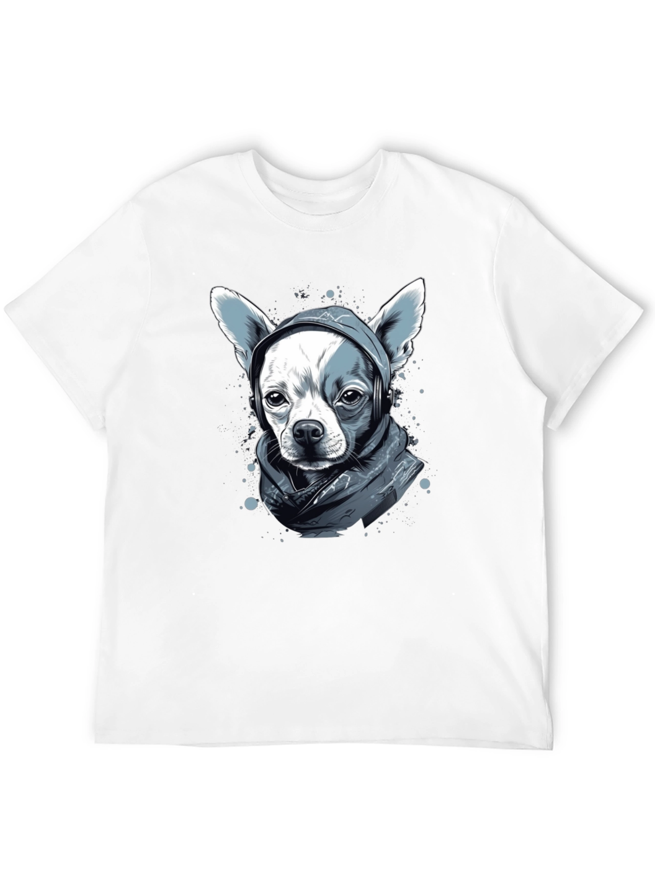 Dog with Headphones Graphic Tee