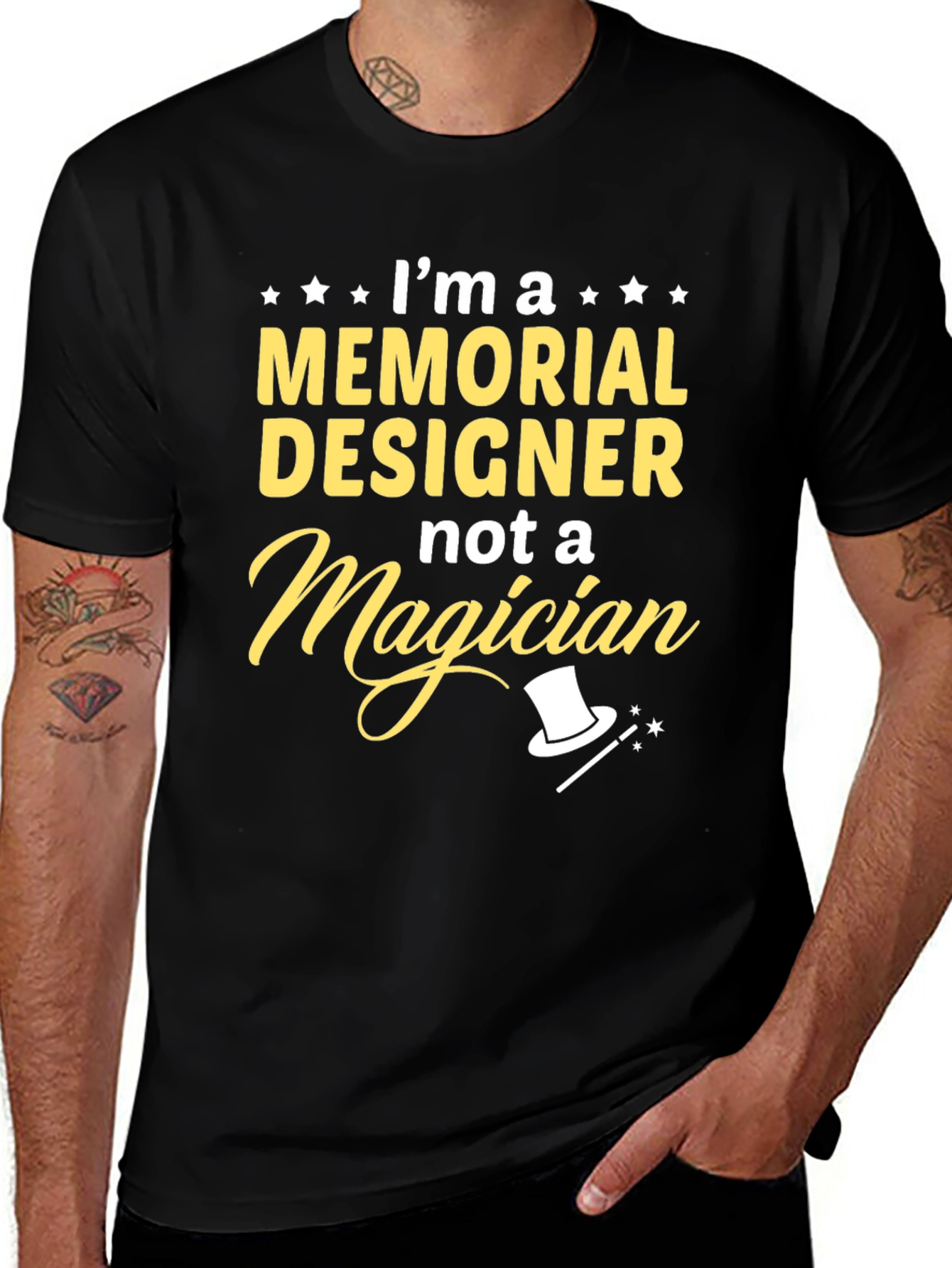 Memorial Designer T-Shirt - Not a Magician Tee