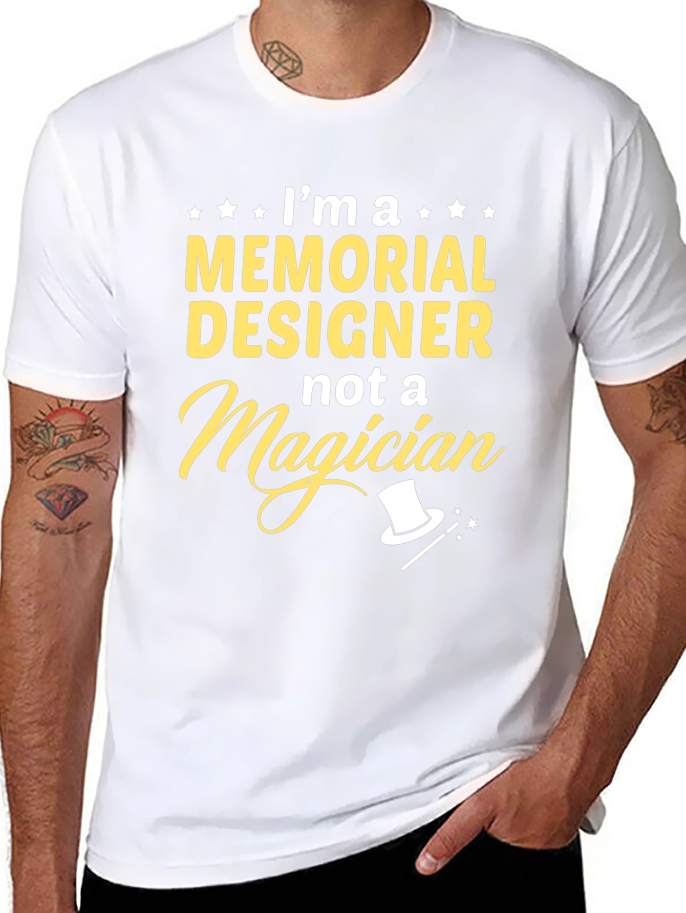 Memorial Designer T-Shirt - Not a Magician Tee