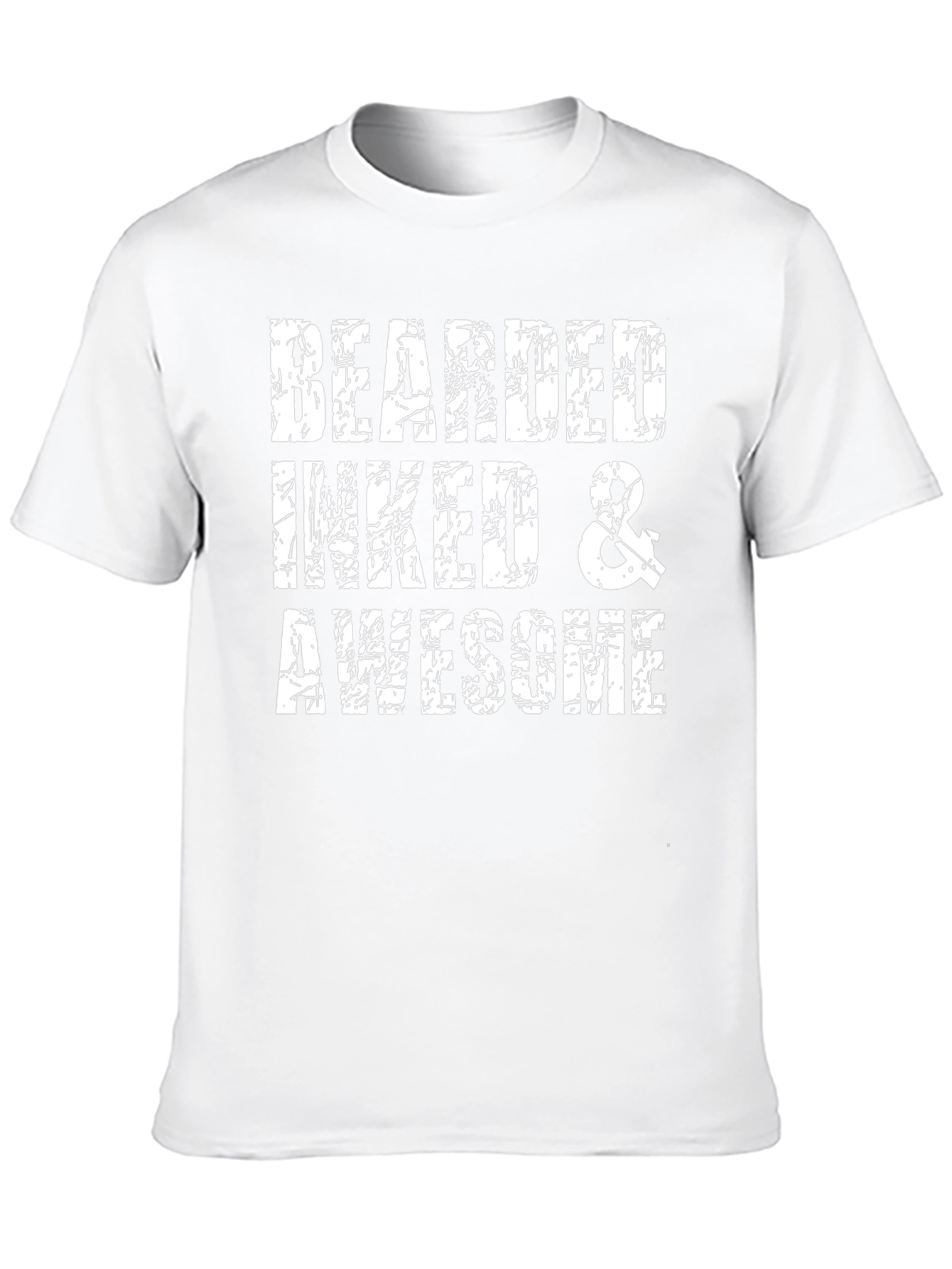 Bearded Inked Awesome Graphic Tee