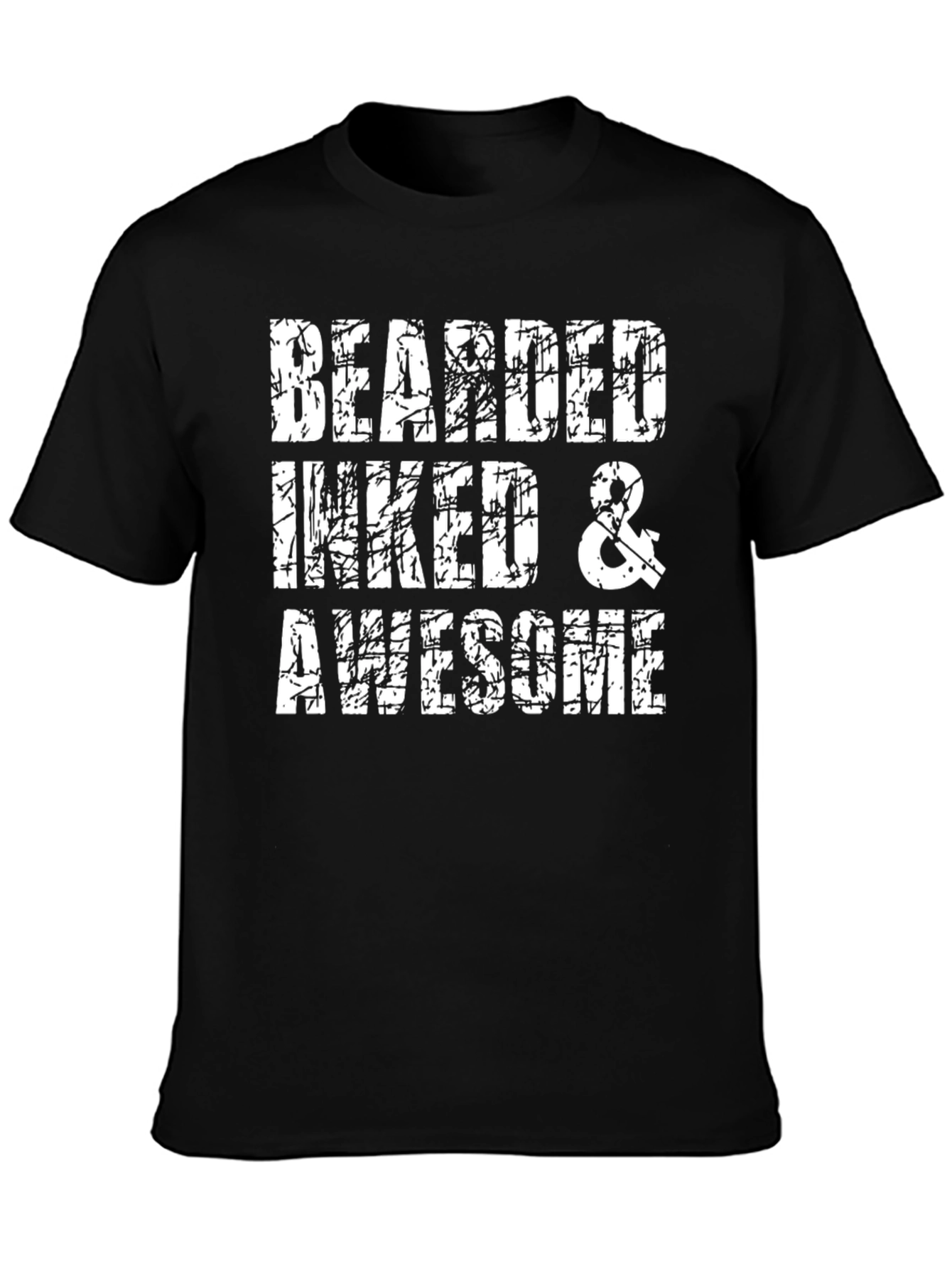 Bearded Inked Awesome Graphic Tee