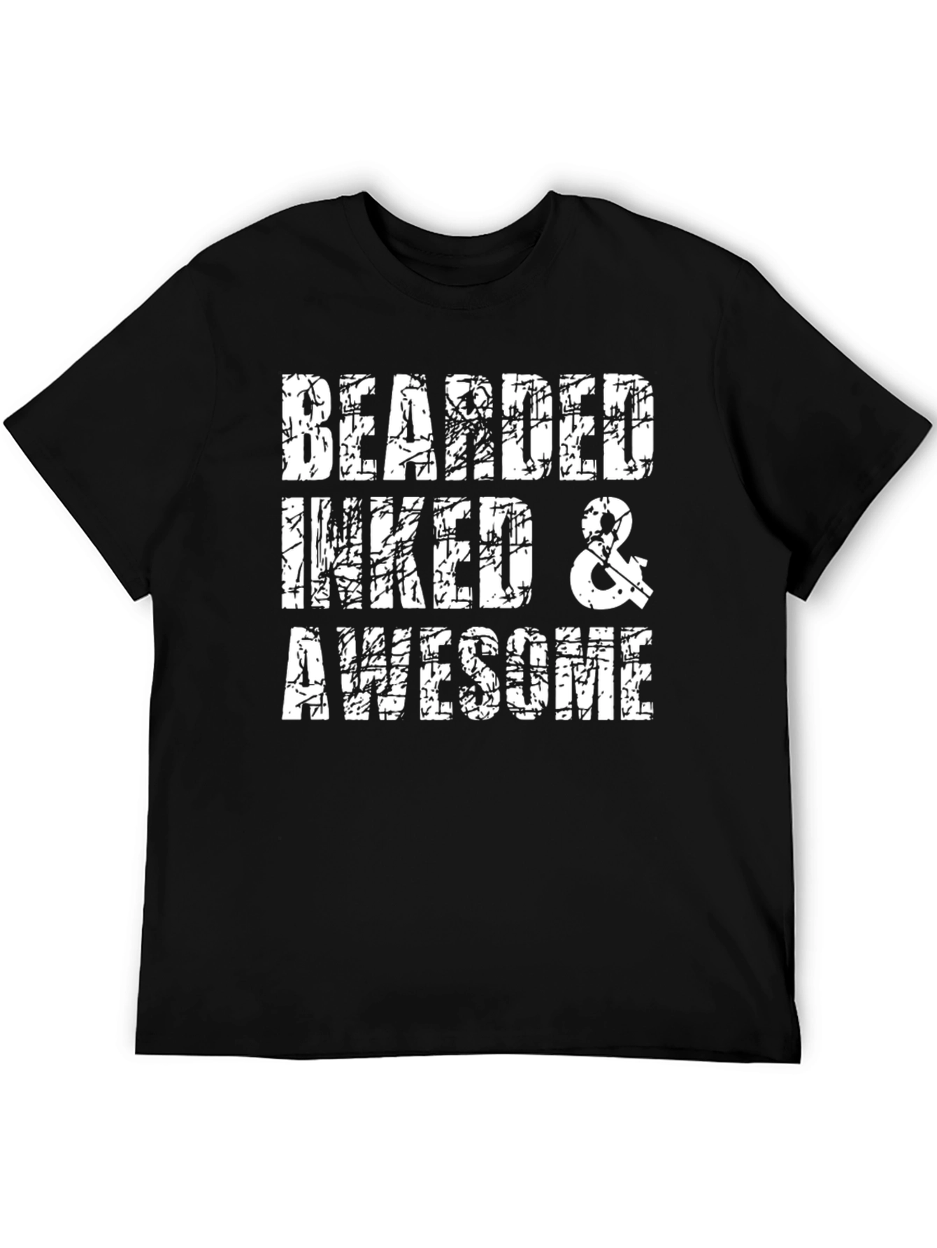 Bearded Inked Awesome Graphic Tee