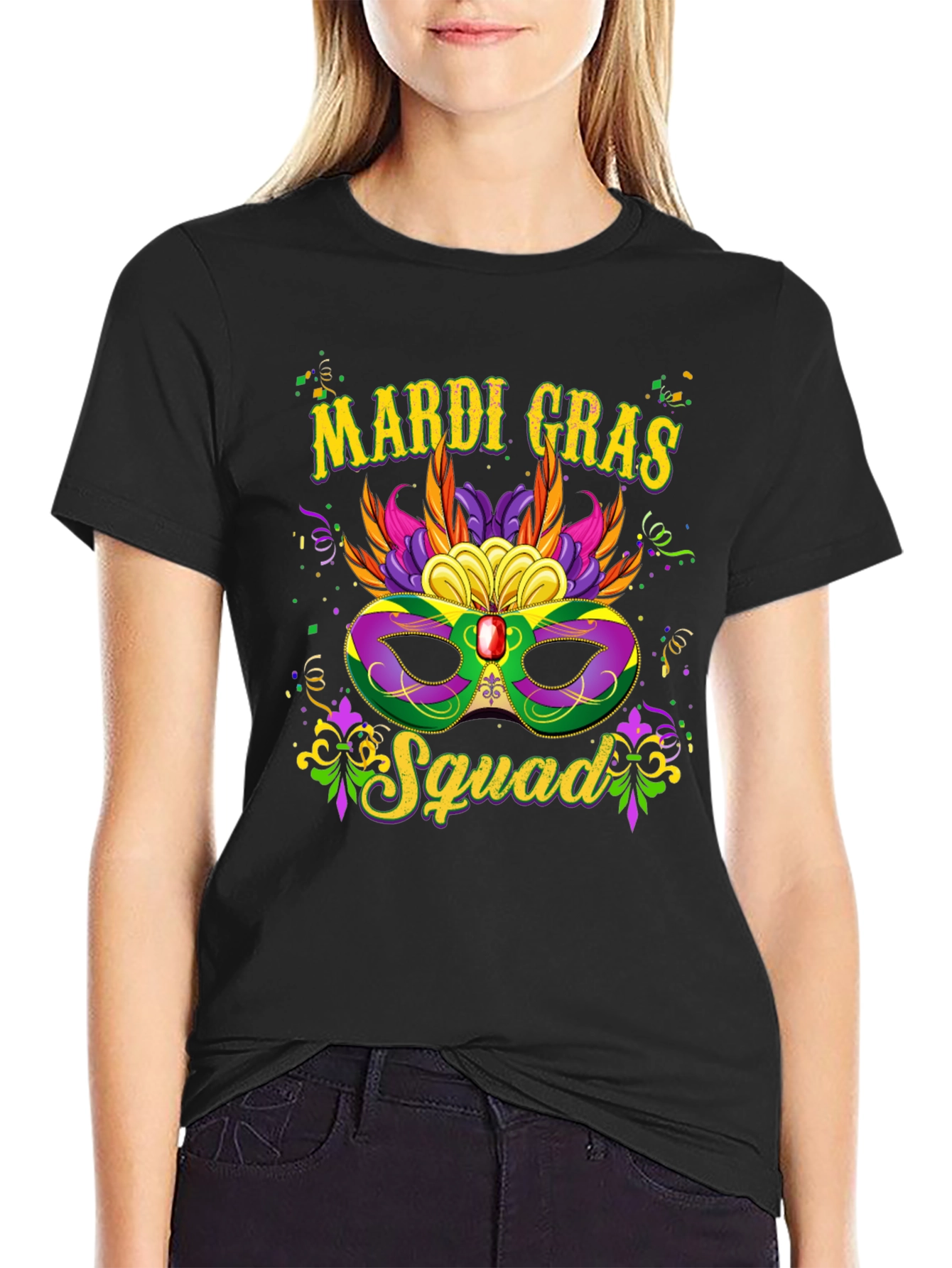 Mardi Gras Squad Graphic Tee - Unisex