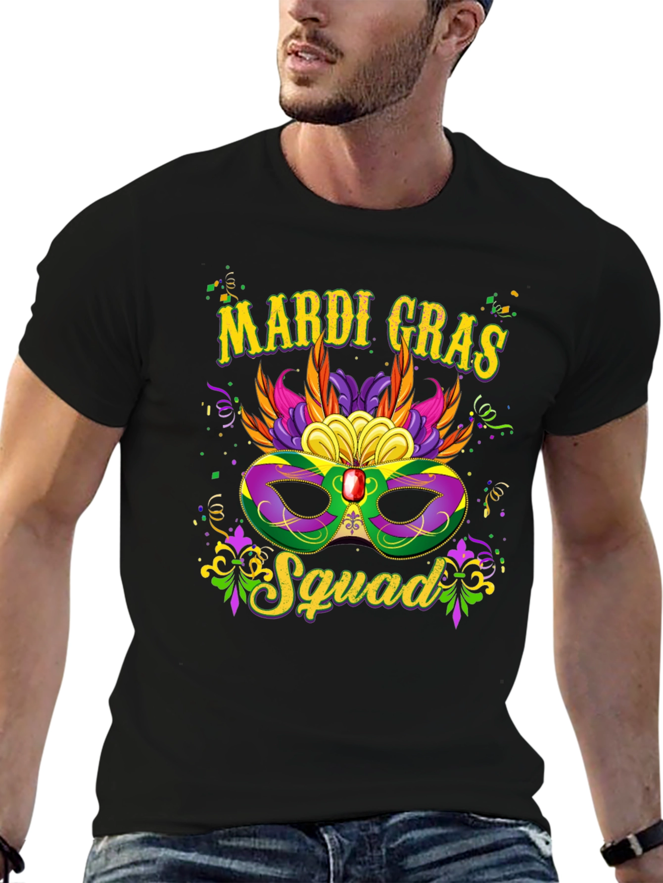 Mardi Gras Squad Graphic Tee - Unisex