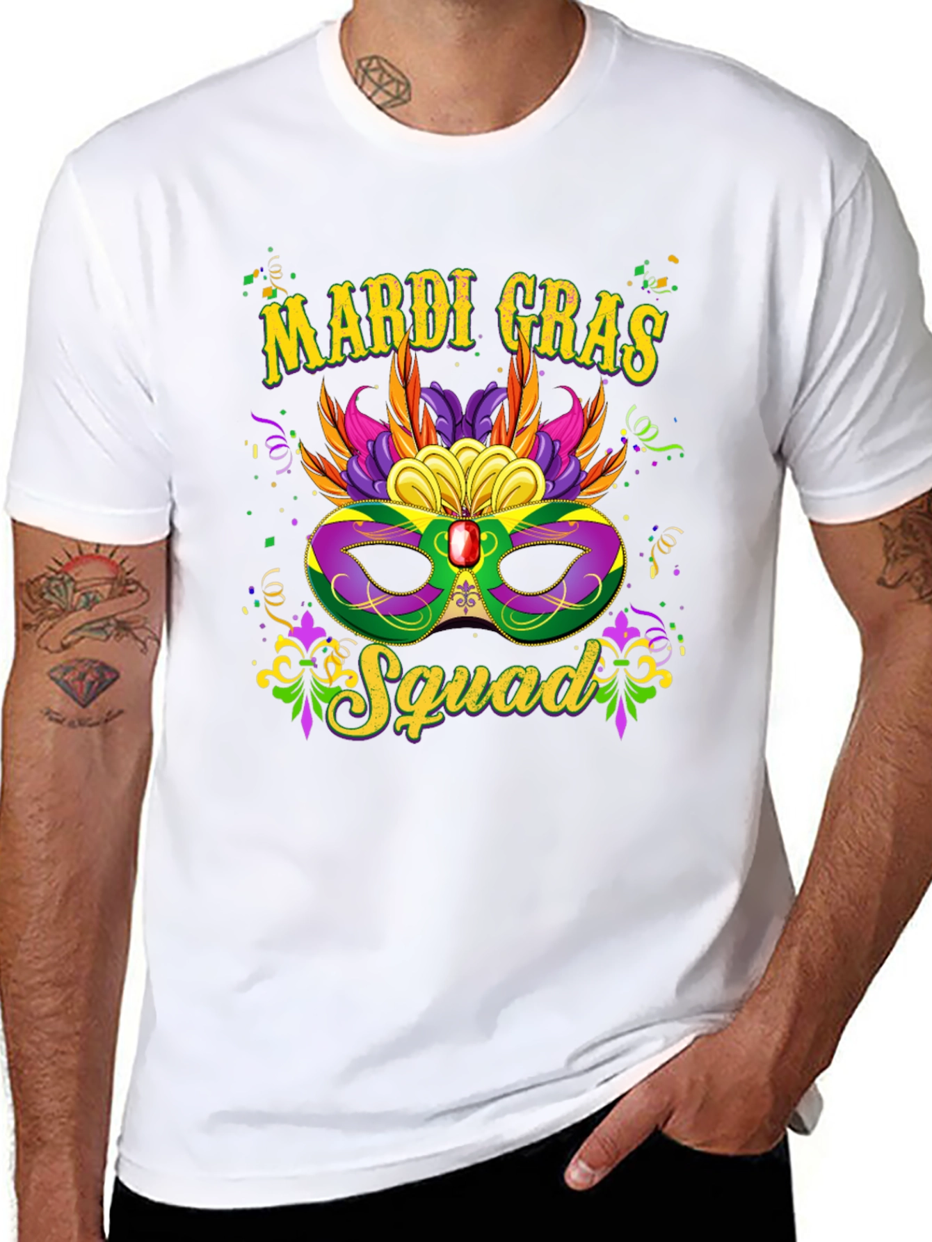 Mardi Gras Squad Graphic Tee - Unisex