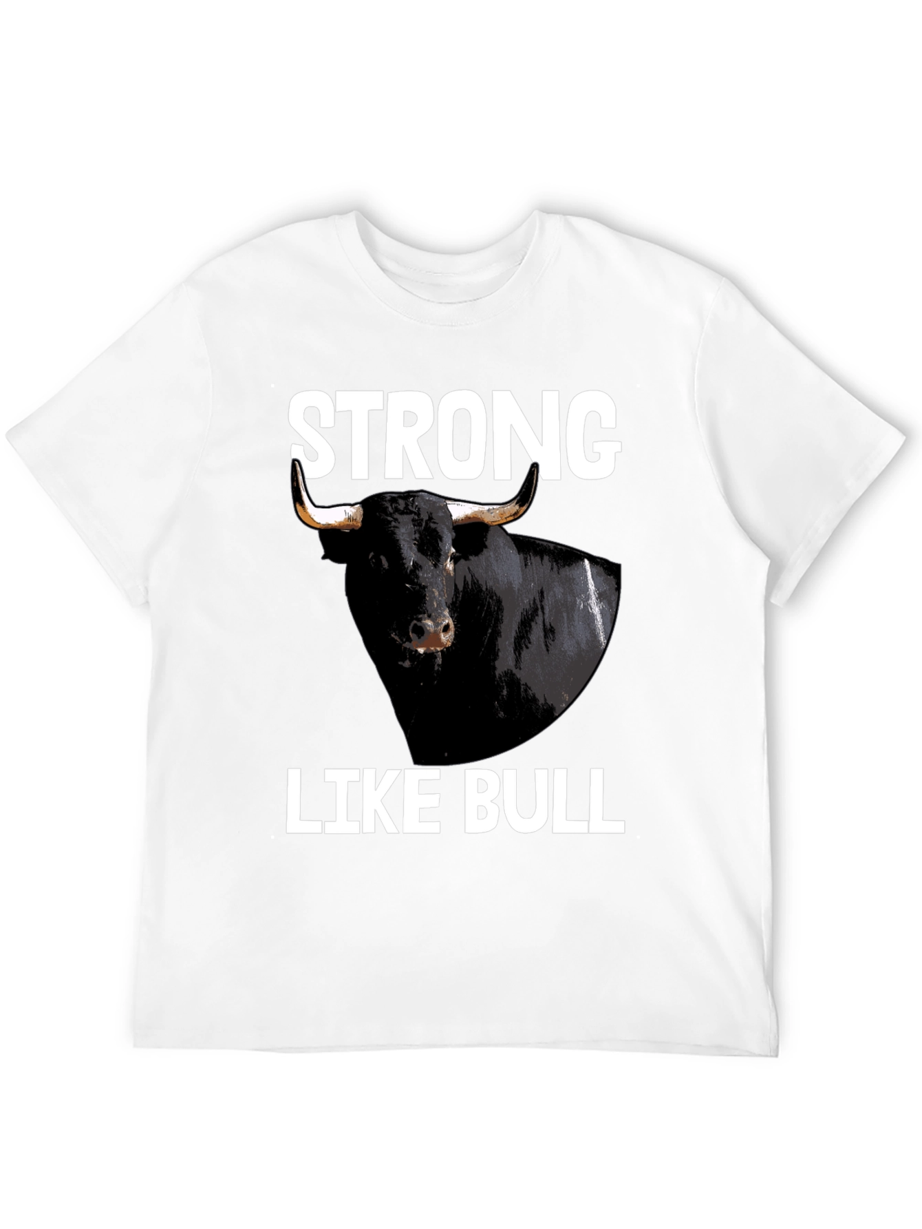 Strong Like Bull Graphic Tee - Black