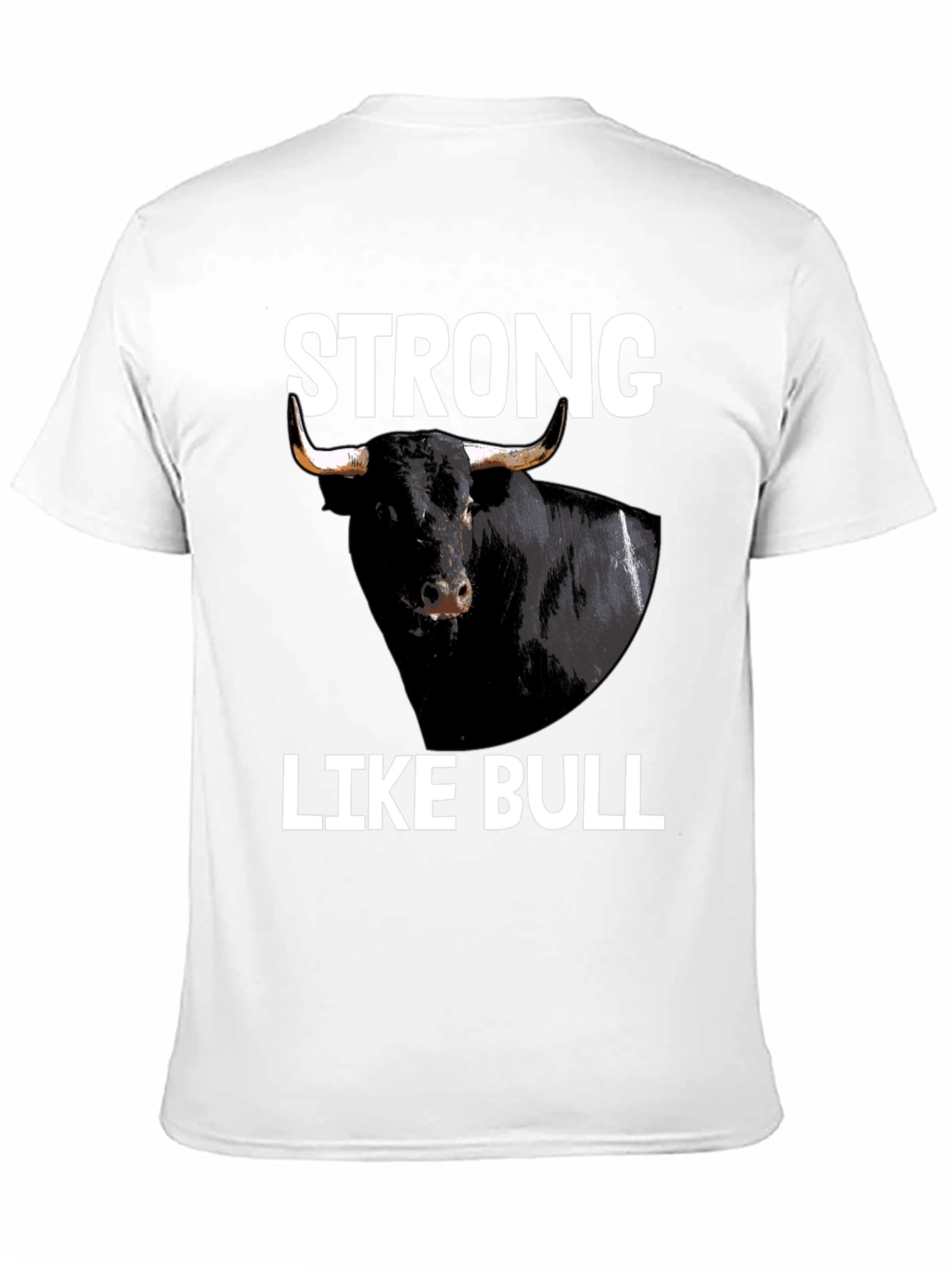 Strong Like Bull Graphic Tee - Black