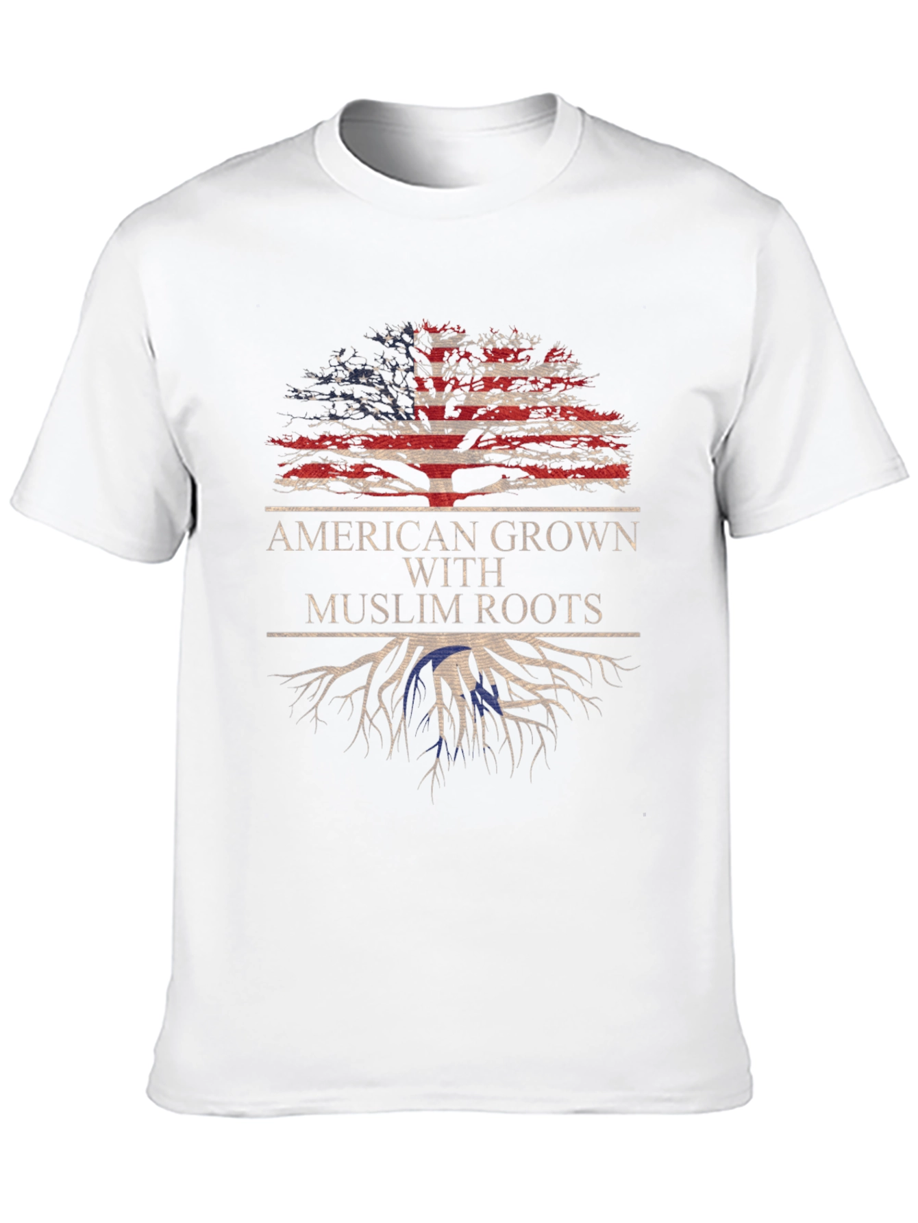 American Grown Muslim Roots Graphic Tee
