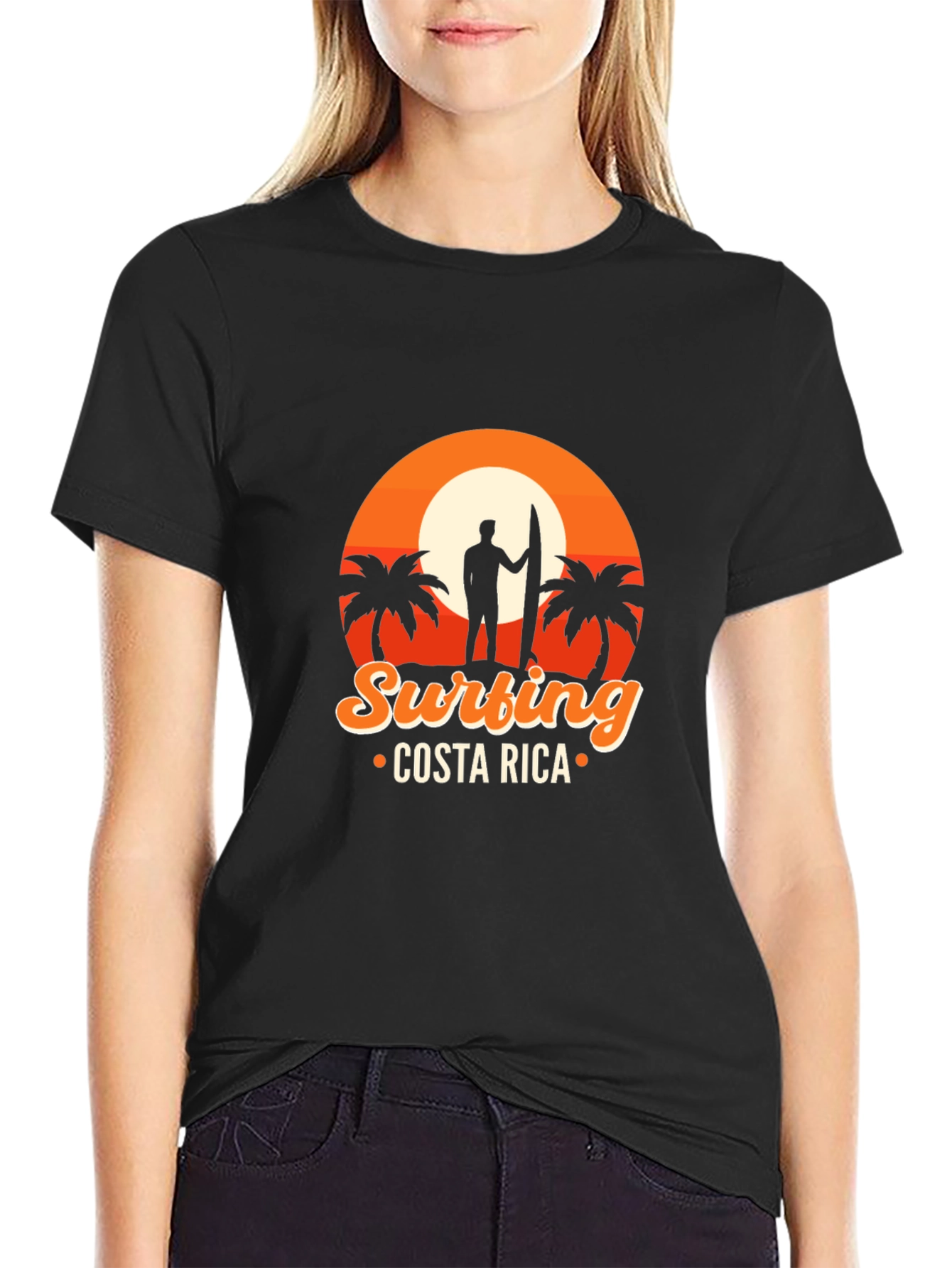 Surfing Costa Rica Graphic Tee - Vacation Vibes