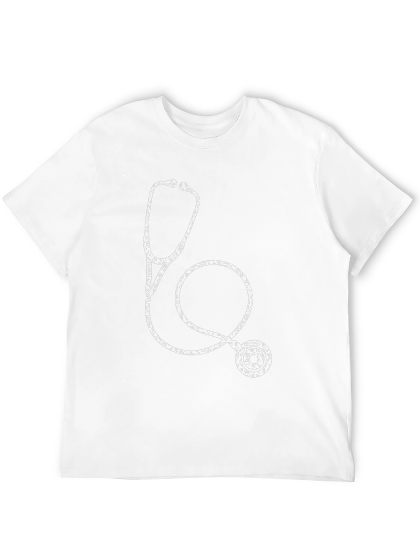 Medical Stethoscope Graphic Tee - Black