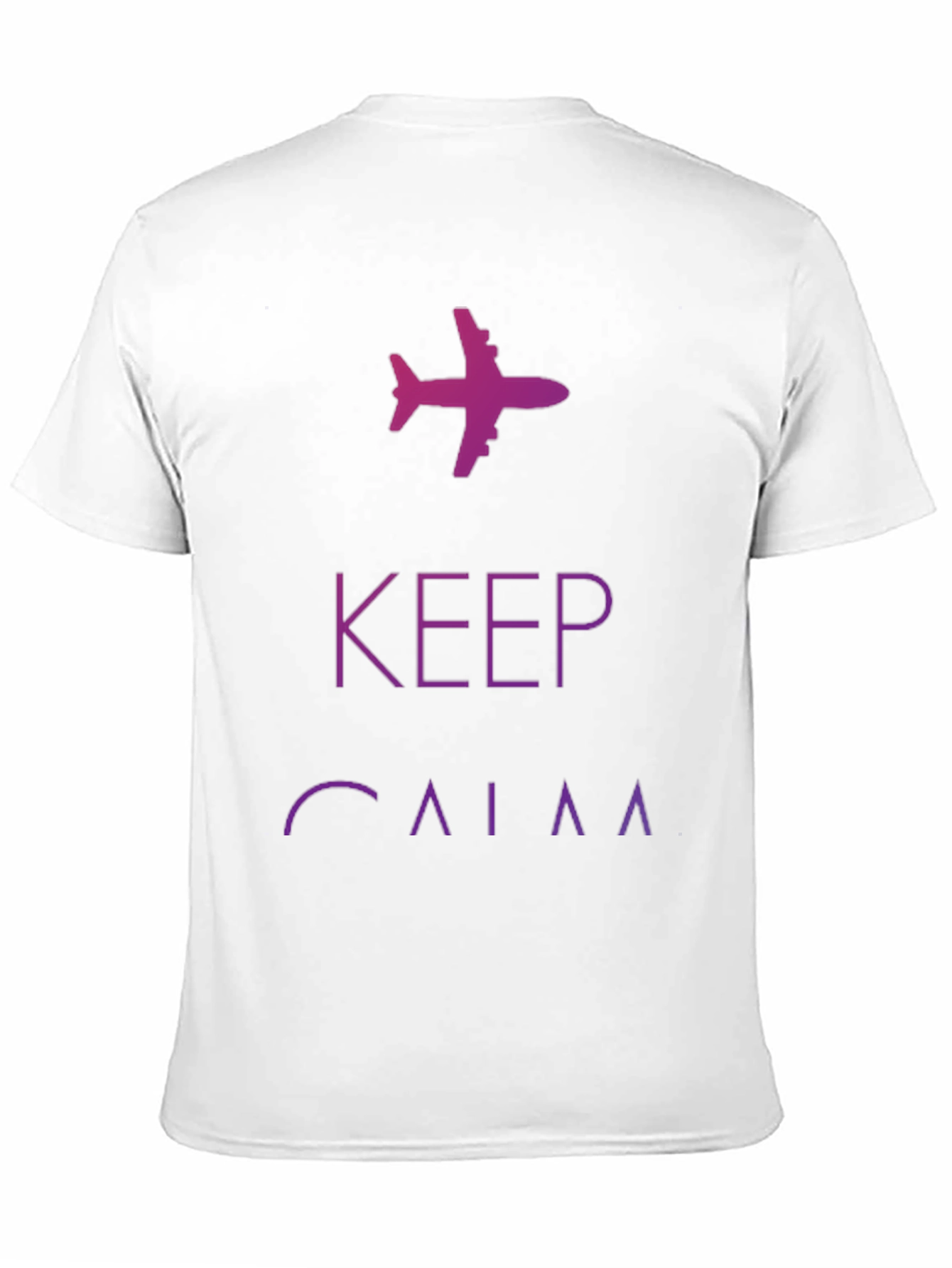 Keep Calm Airplane Graphic Tee - Black