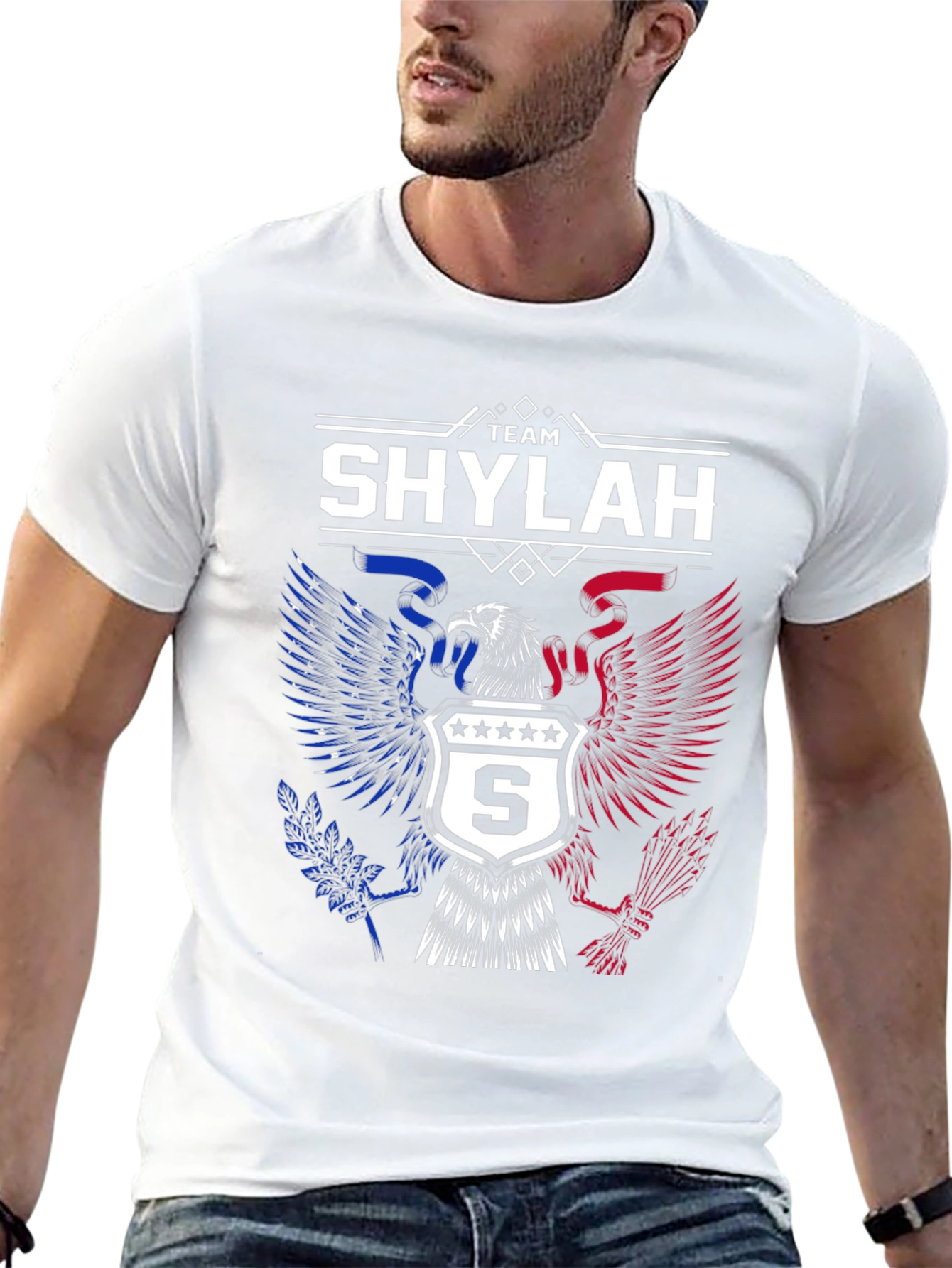 Team Shylah Eagle Graphic T-Shirt - Patriotic Design