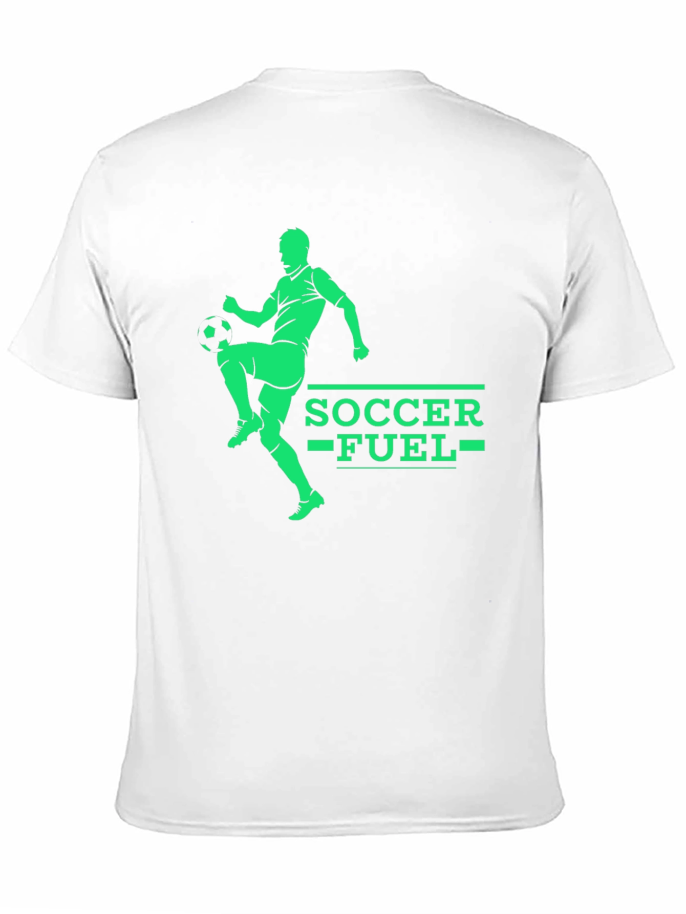 Soccer Fuel Graphic Tee - Black Cotton