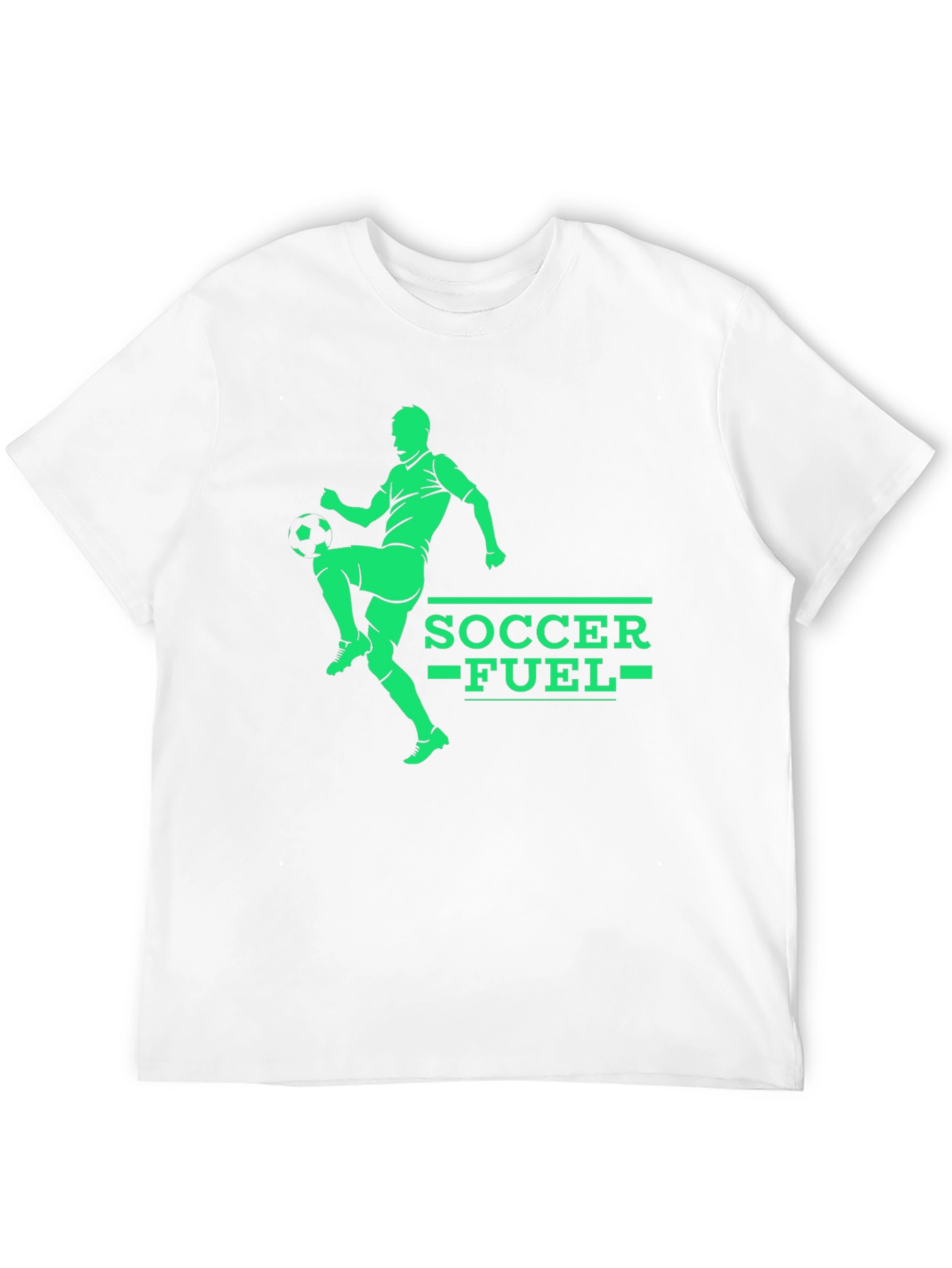 Soccer Fuel Graphic Tee - Black Cotton