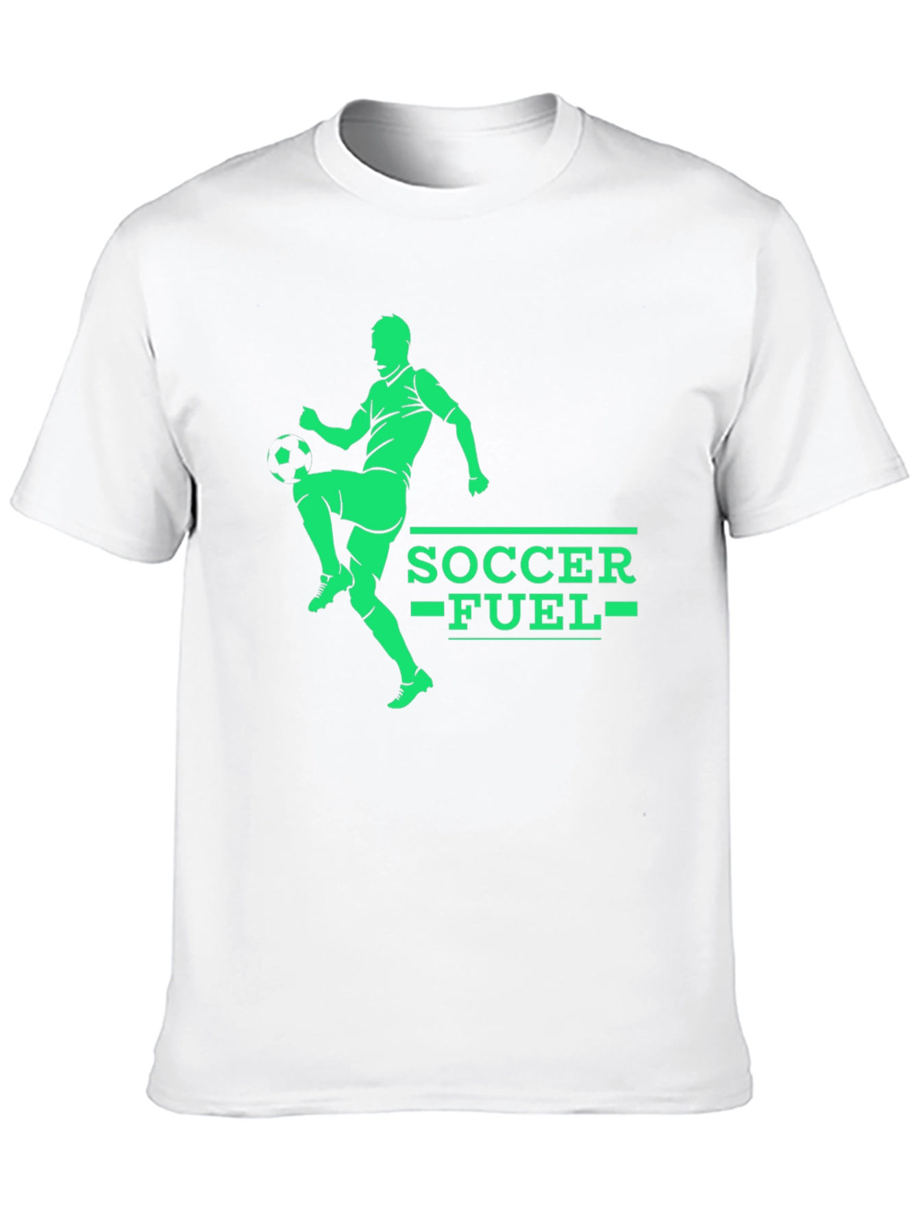 Soccer Fuel Graphic Tee - Black Cotton