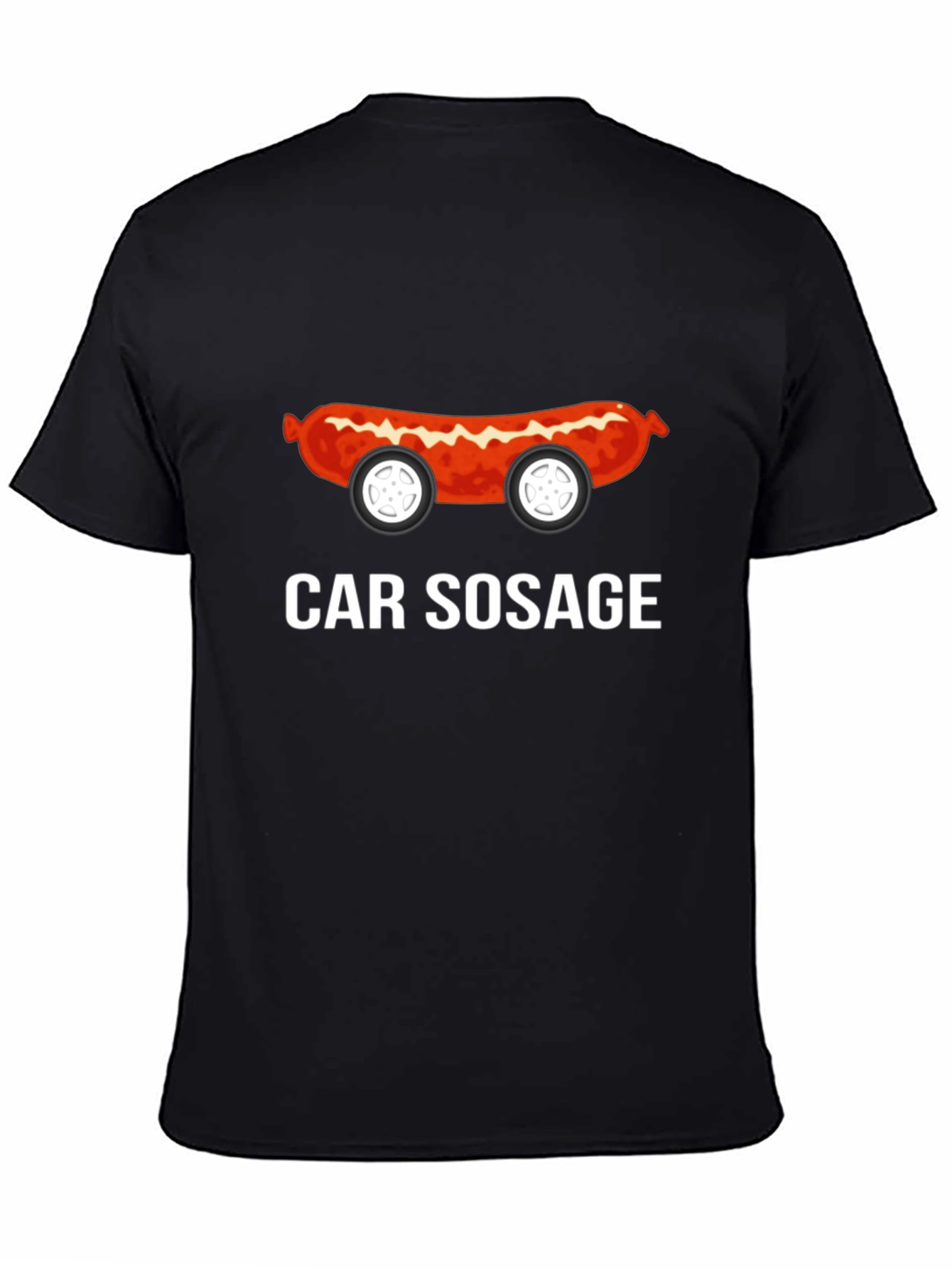 Funny Car Sosage Graphic T-Shirt