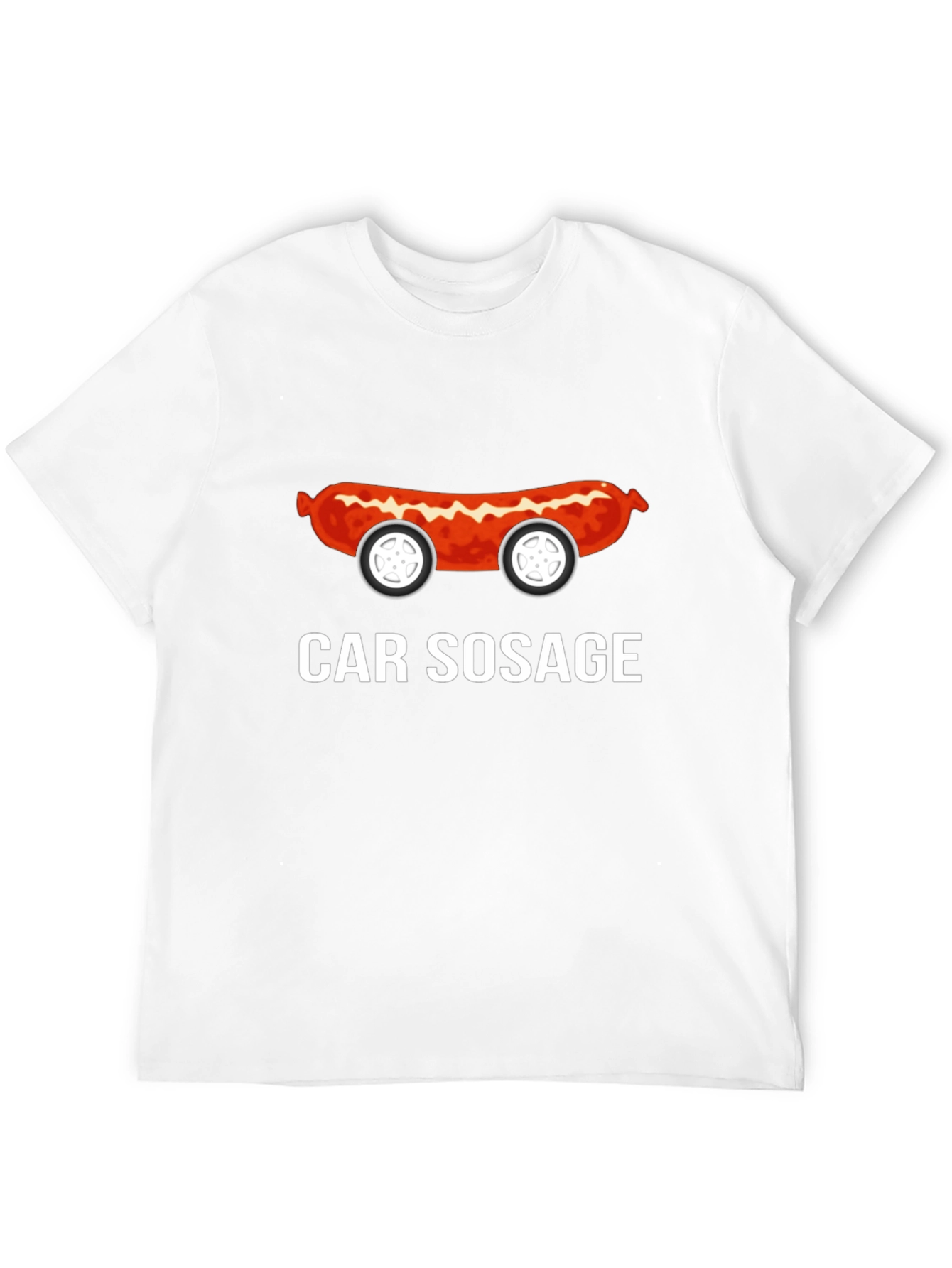 Funny Car Sosage Graphic T-Shirt