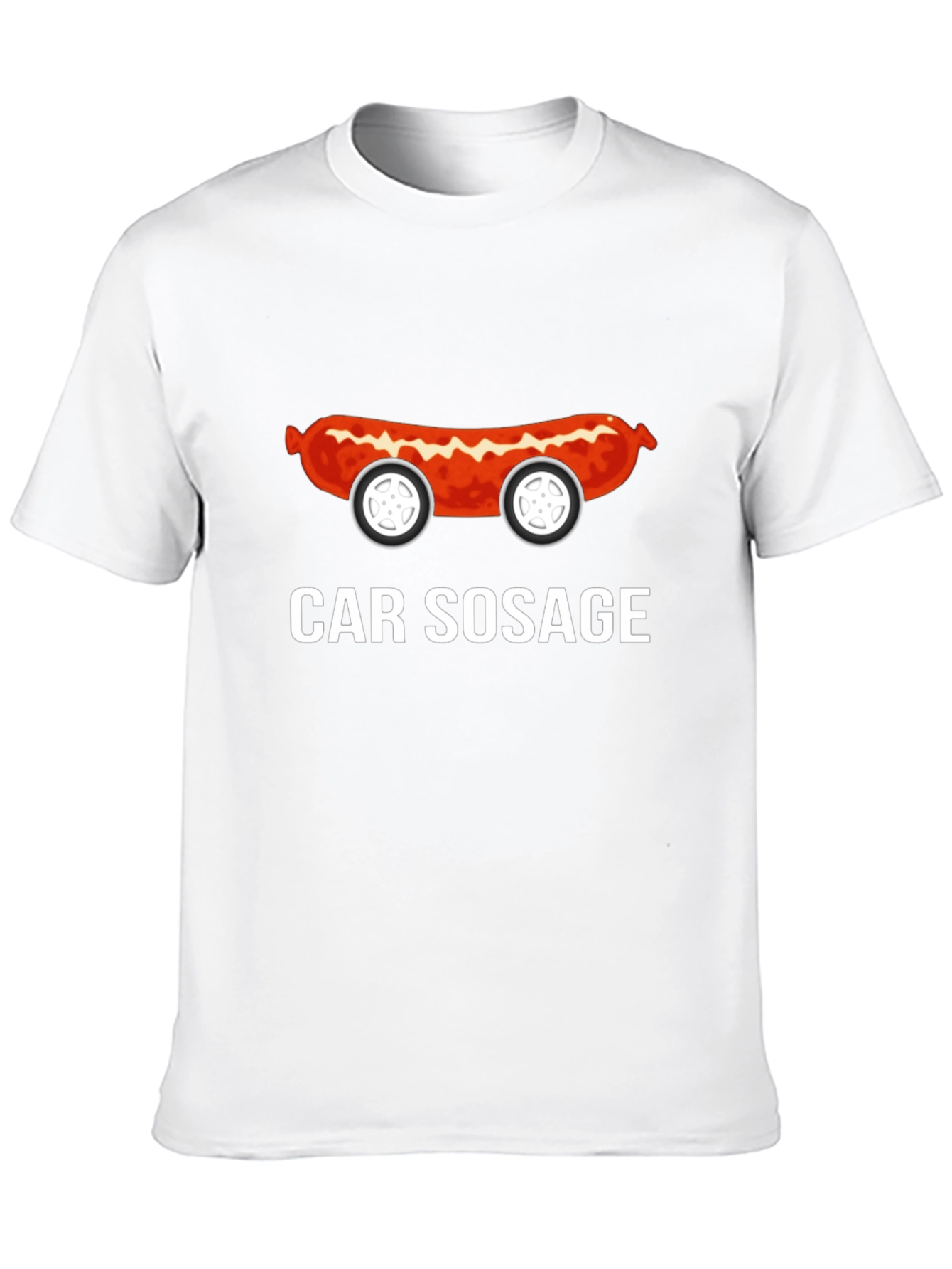 Funny Car Sosage Graphic T-Shirt