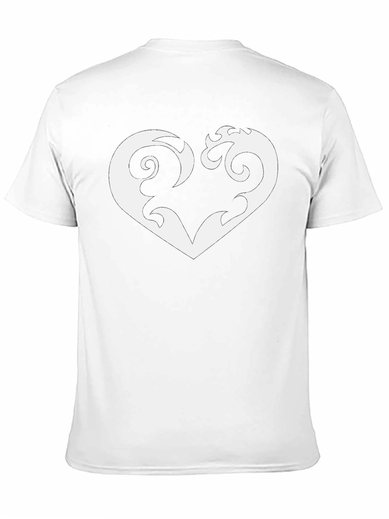 Heart Graphic Tee - Stylish Black T-Shirt