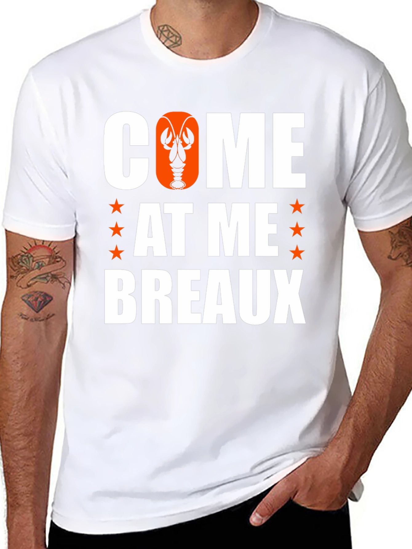 Come At Me Breaux Louisiana Crawfish T-Shirt