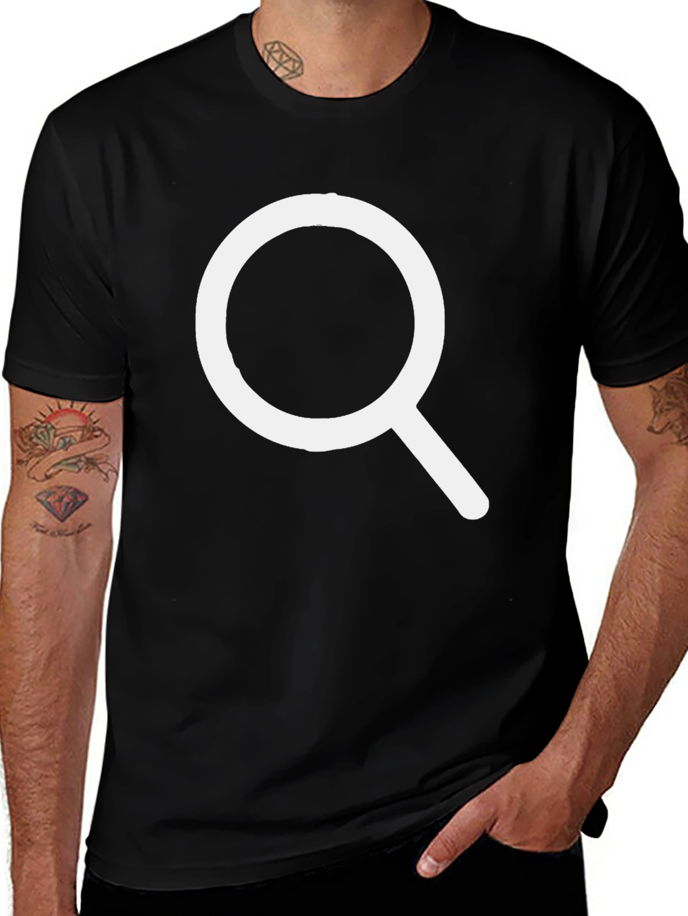 Search Mode Black T-Shirt - Find Your Style
