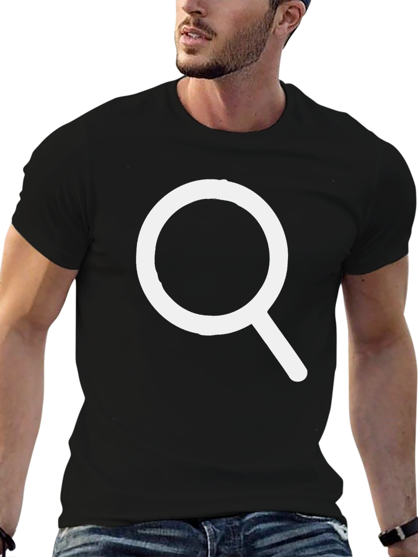 Search Mode Black T-Shirt - Find Your Style