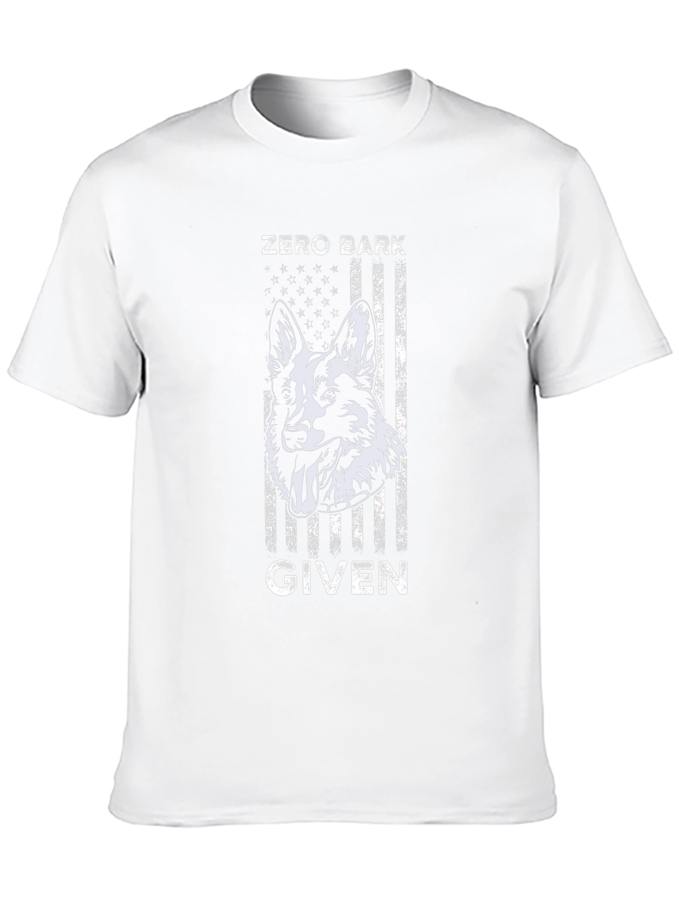 Zero Bark Given Dog Graphic Tee - Black