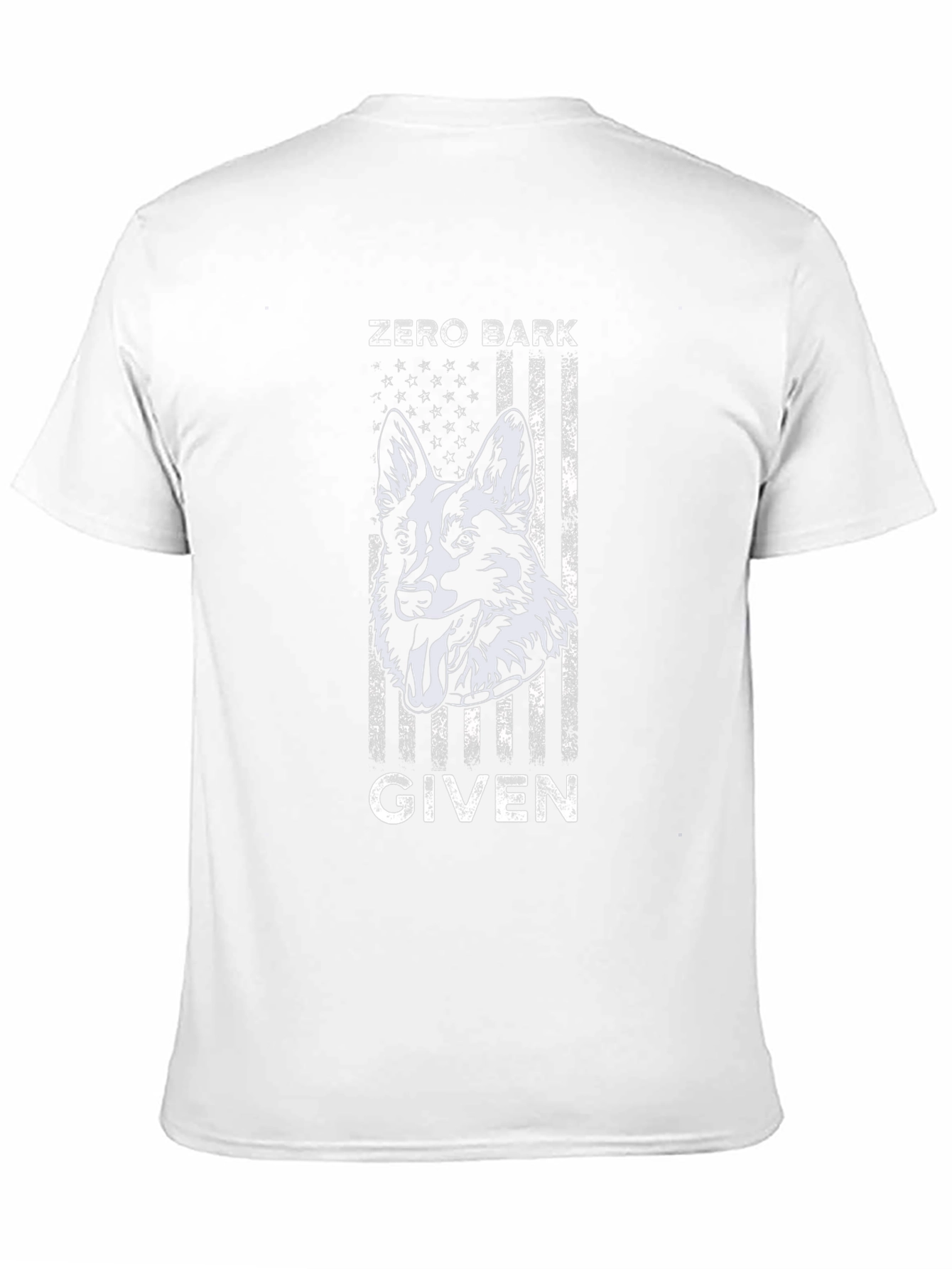Zero Bark Given Dog Graphic Tee - Black