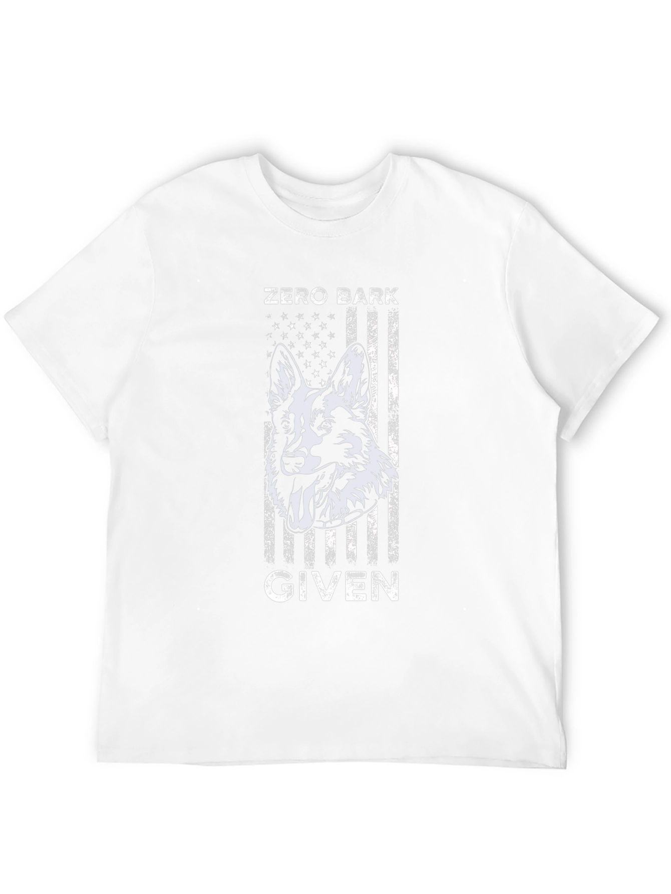 Zero Bark Given Dog Graphic Tee - Black